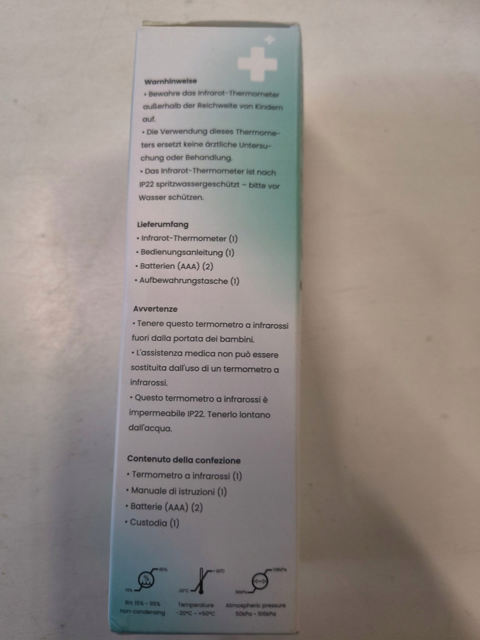 HIMMELSHAUCH MEDICAL termometr bezdotykowy JPD-FR301 1 s — zdjęcie 8