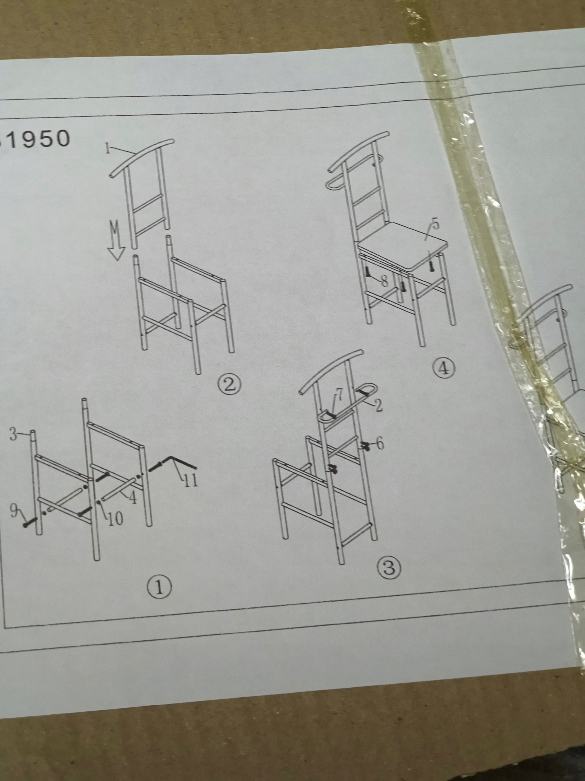 HAKU Möbel 81950 – praktyczne krzesło z wieszakiem na ubrania — zdjęcie 5
