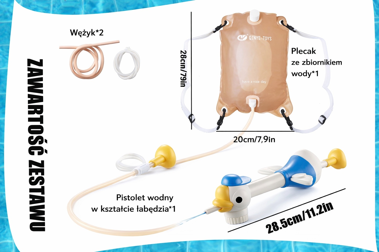 Pistolet + zbiornikiem na wodę |zasięg|8metrów|funkcja napełniania balonów — zdjęcie 4