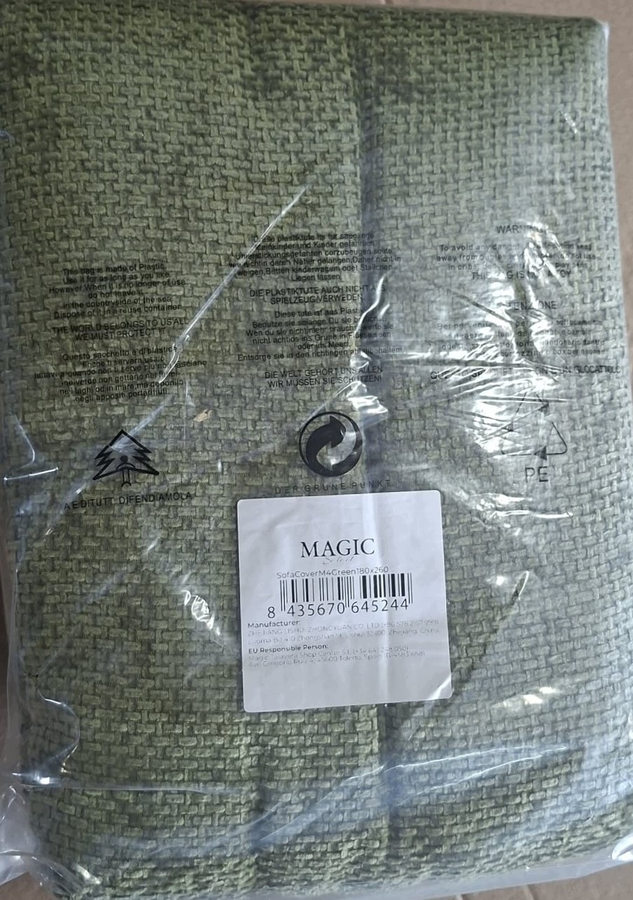 MAGIC Select Narzuta na sofę i kanapę ZIELONA 180x260 cm — zdjęcie 3