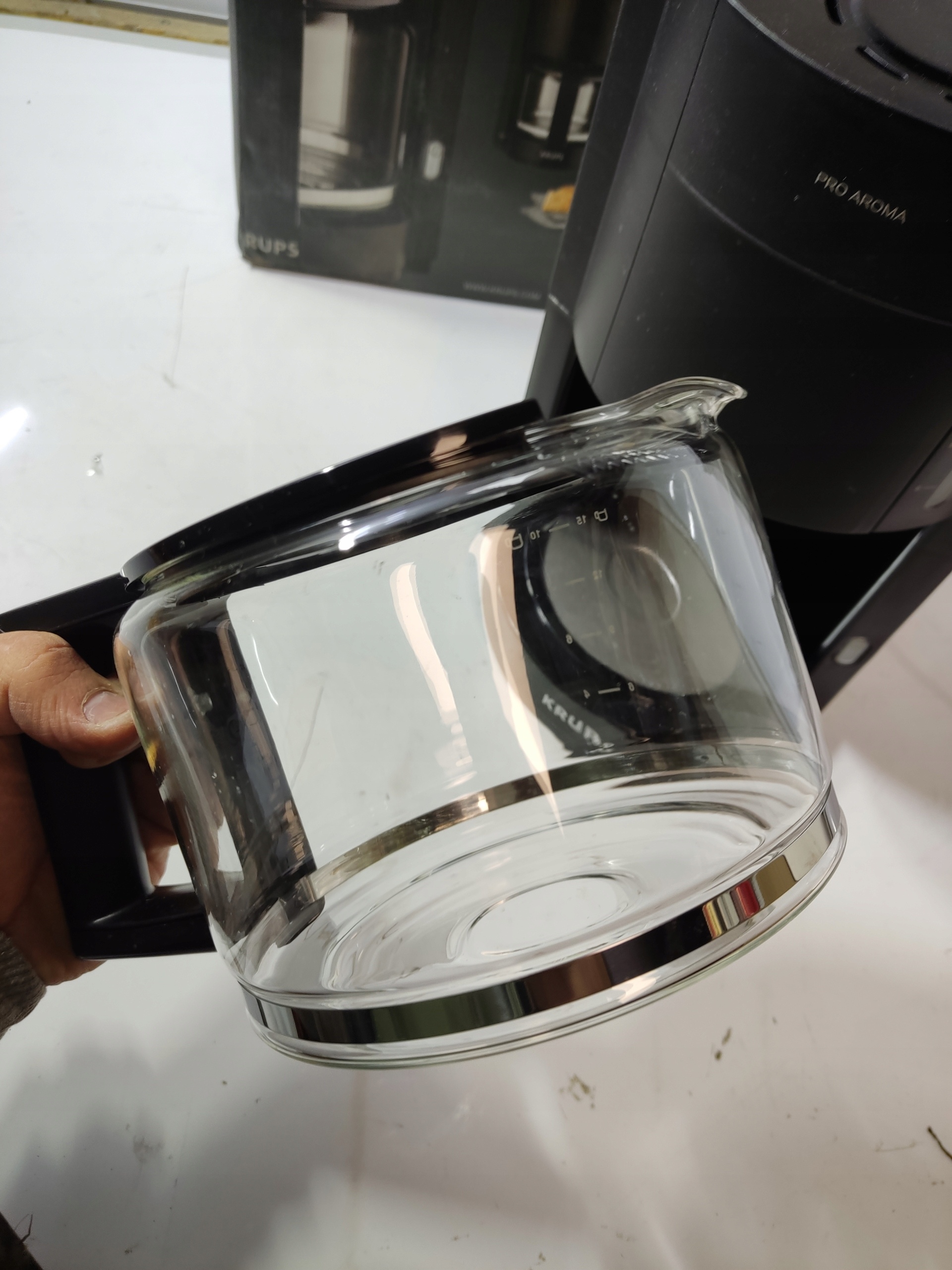 Ekspres przelewowy KRUPS ProAroma F30908 + dzbanek szklany filtr — zdjęcie 6