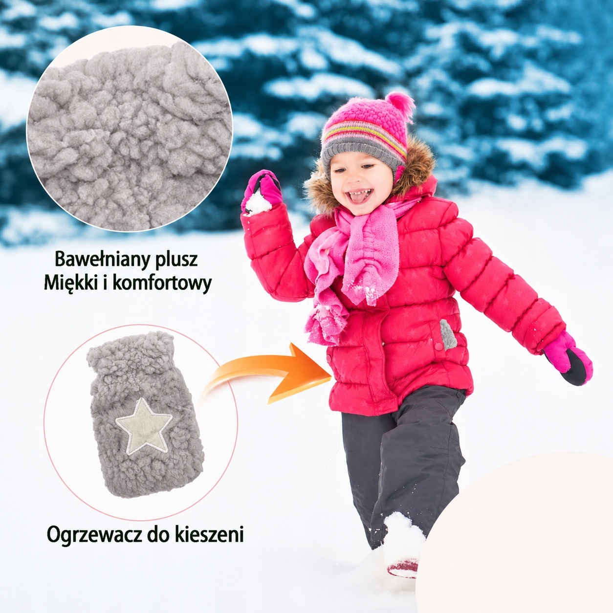 Termofory kieszonkowe ogrzewacze dłoni 6 szt z miękkimi pokrowcami — zdjęcie 5