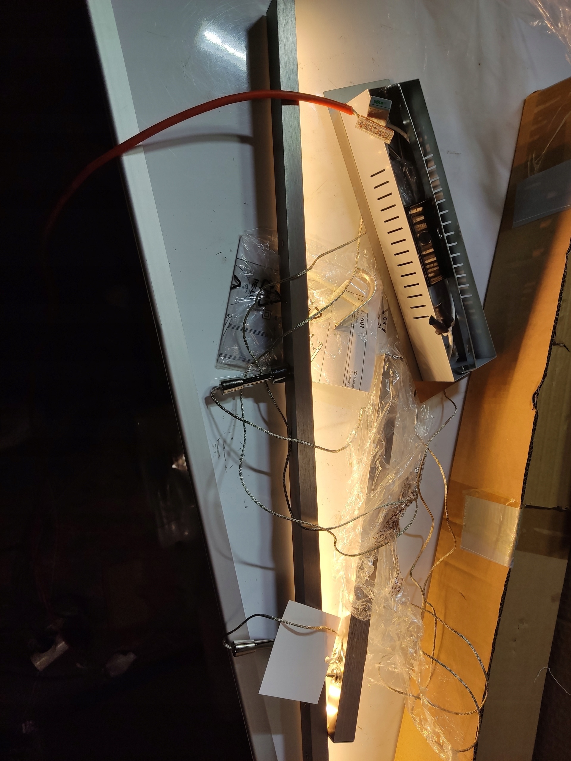Lampa wisząca LED 85 cm nowoczesna sufitowa listwa LED srebrna regulowana — zdjęcie 6