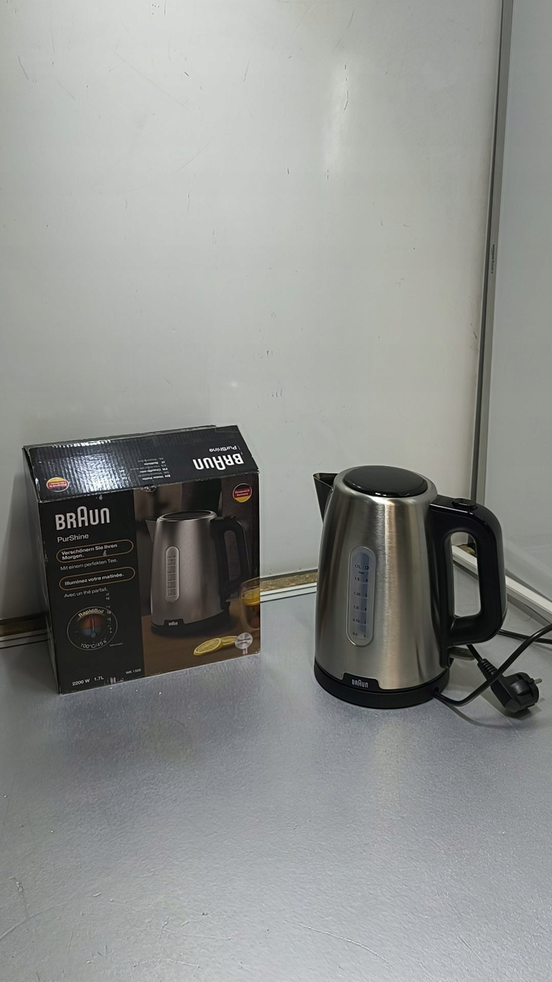 Braun czajnik elektryczny PurShine WK1500BK 1,7 l 2200 W — zdjęcie 3