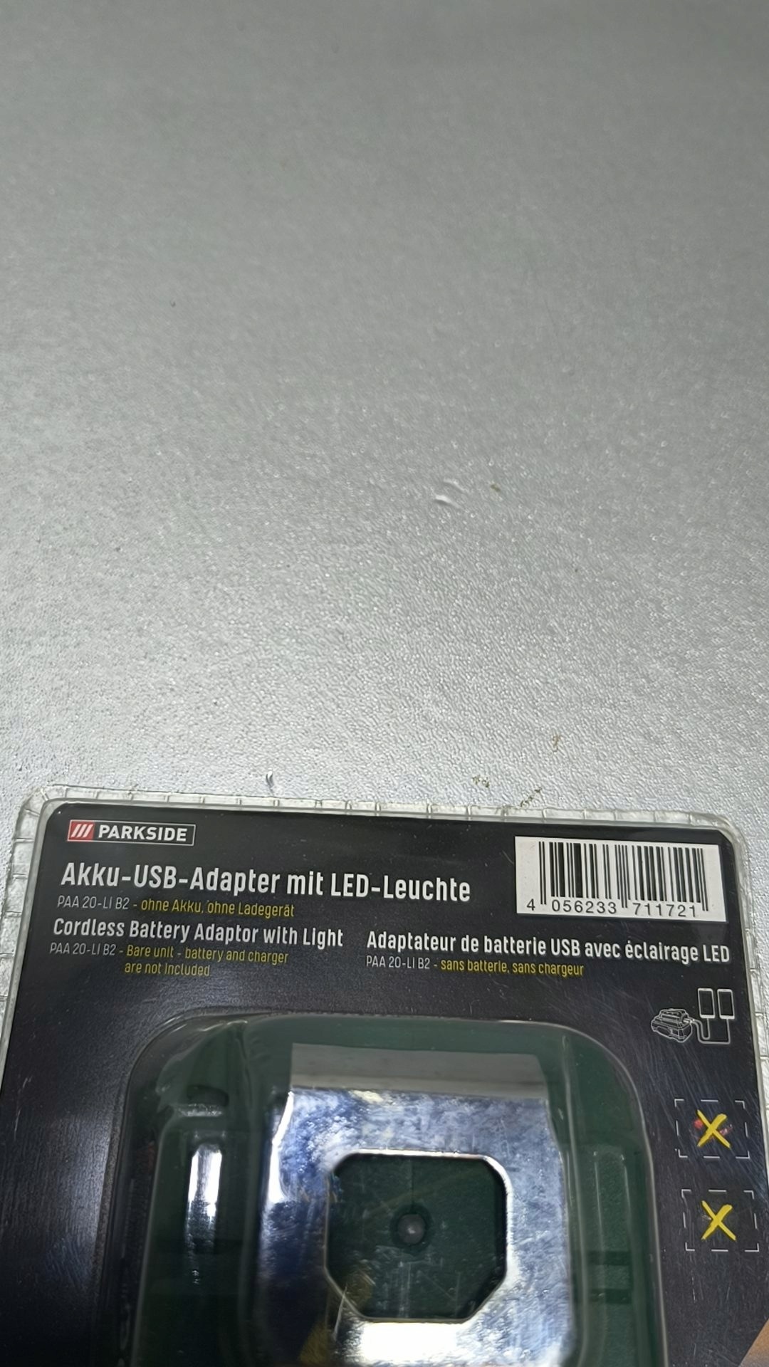 Parkside adapter do akumulatora X20V PAA 20-LI B2 20 V — zdjęcie 7