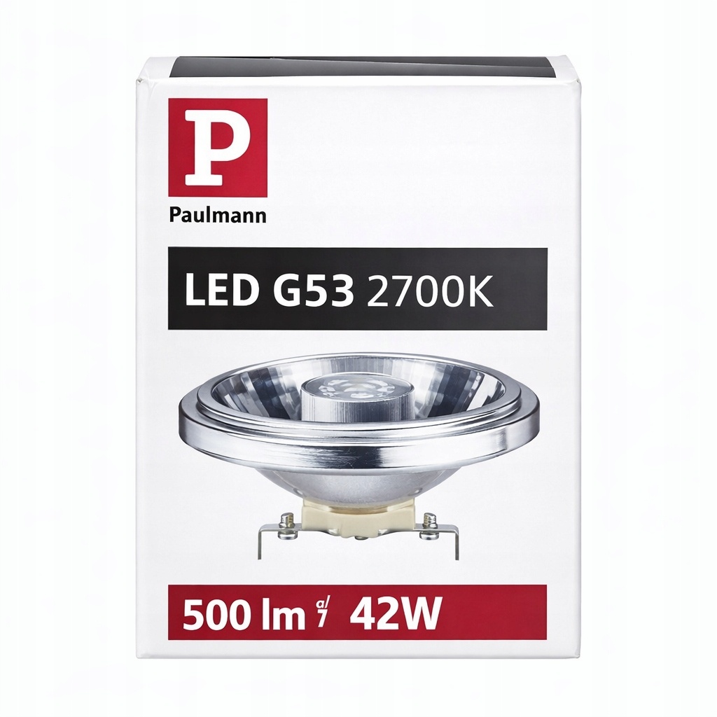 Paulmann LED G53 AR111 8W 500lm 2700K ciepła 12V zamiennik 42W — zdjęcie 2