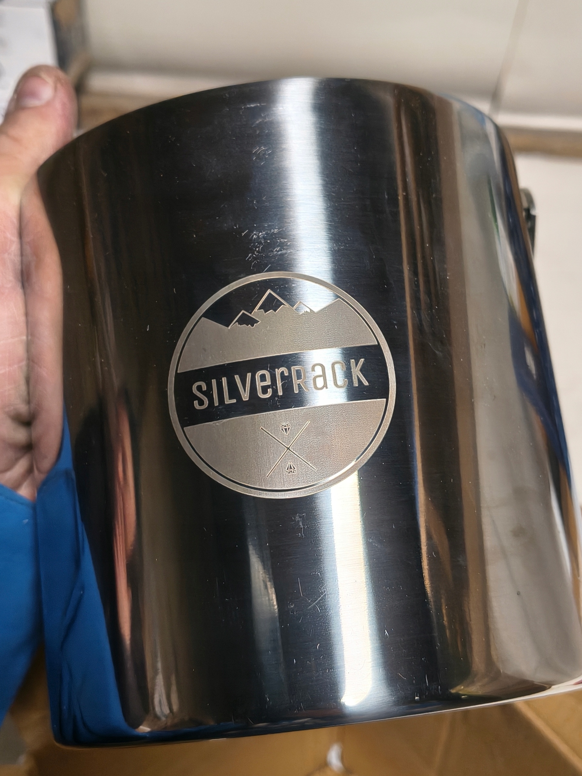 Eleganckie wiaderko do lodu SilverRack 1.3L premium — zdjęcie 7