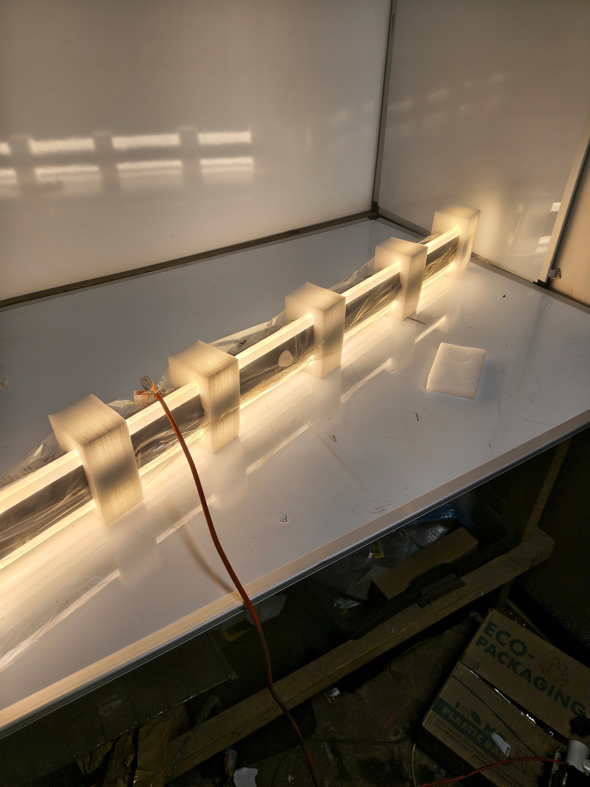 Lampa ścienna LED 100 cm Klighten 30W 3000K Ciepła IP65 Nowoczesna — zdjęcie 3