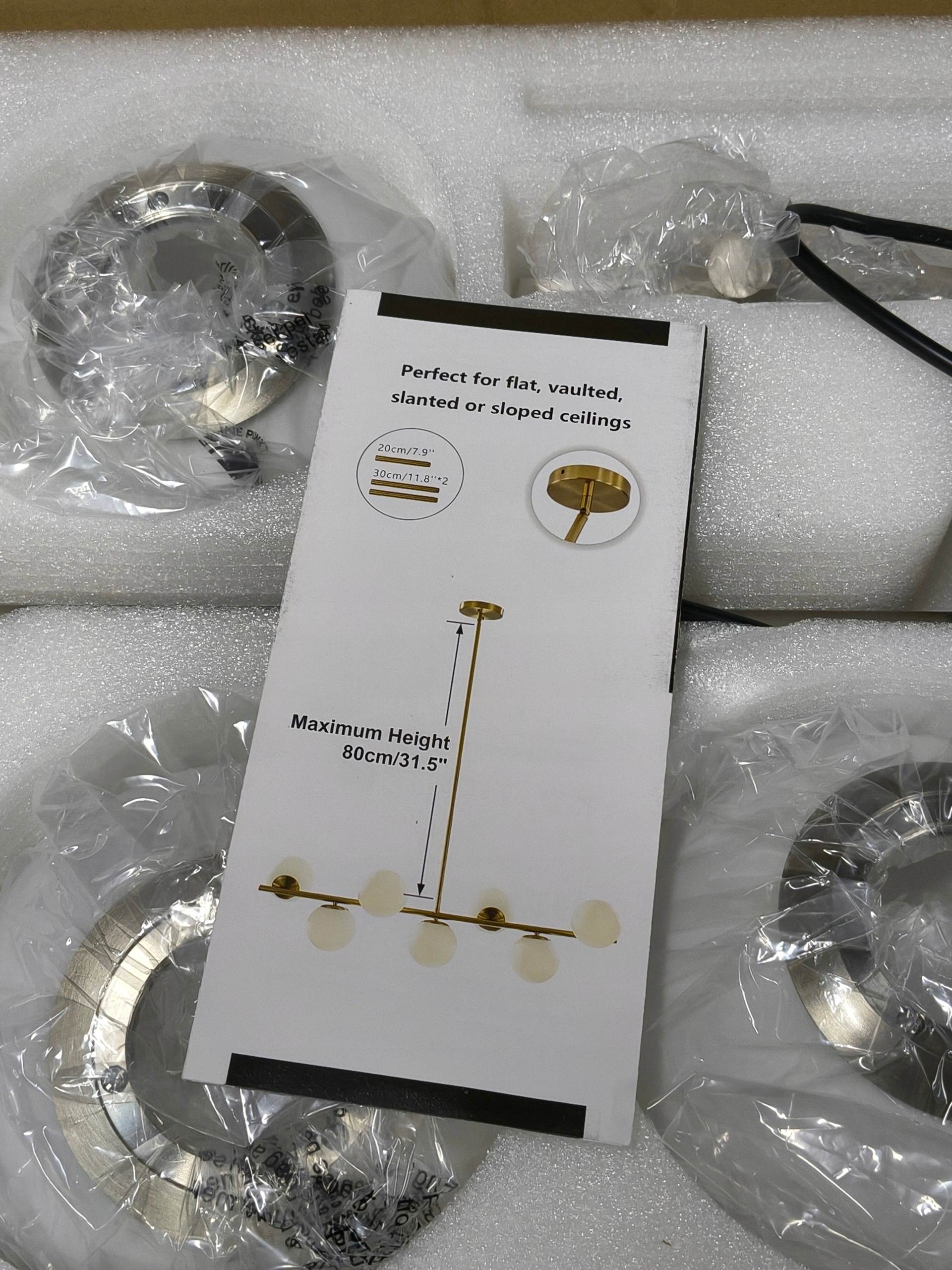 Lampa sufitowa KCO 6x G9 LED złota nowoczesna regulowana 6-punktowa — zdjęcie 8