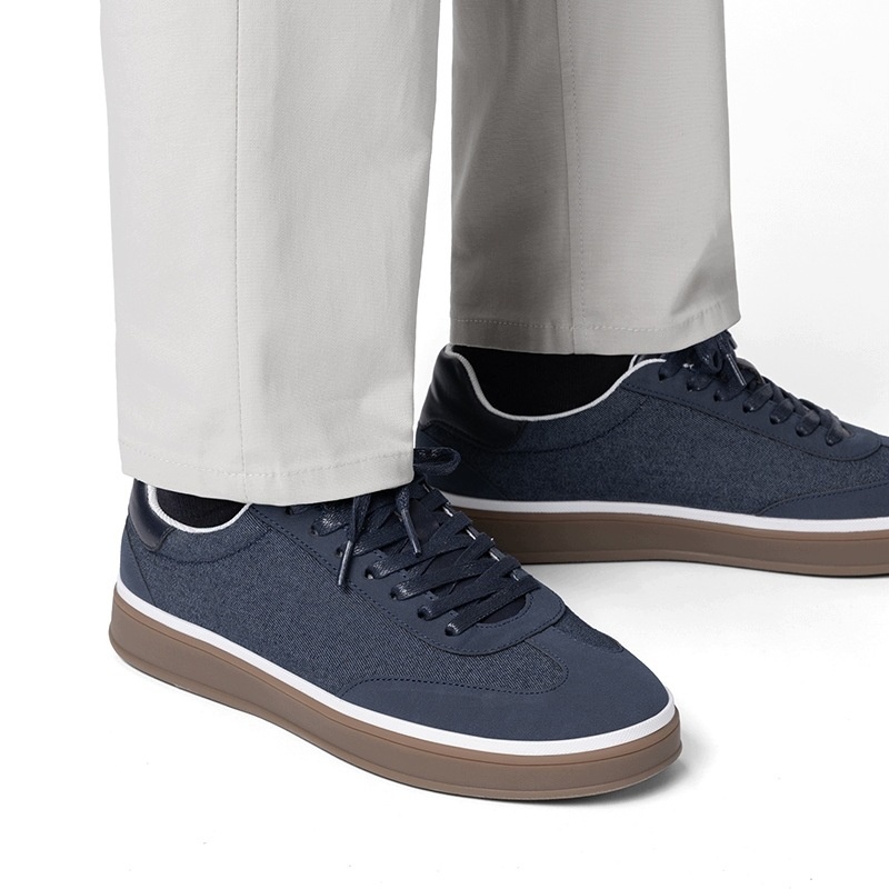 BRUNO MARC buty męskie sneakersy granatowe casual rozmiar 47 — zdjęcie 7
