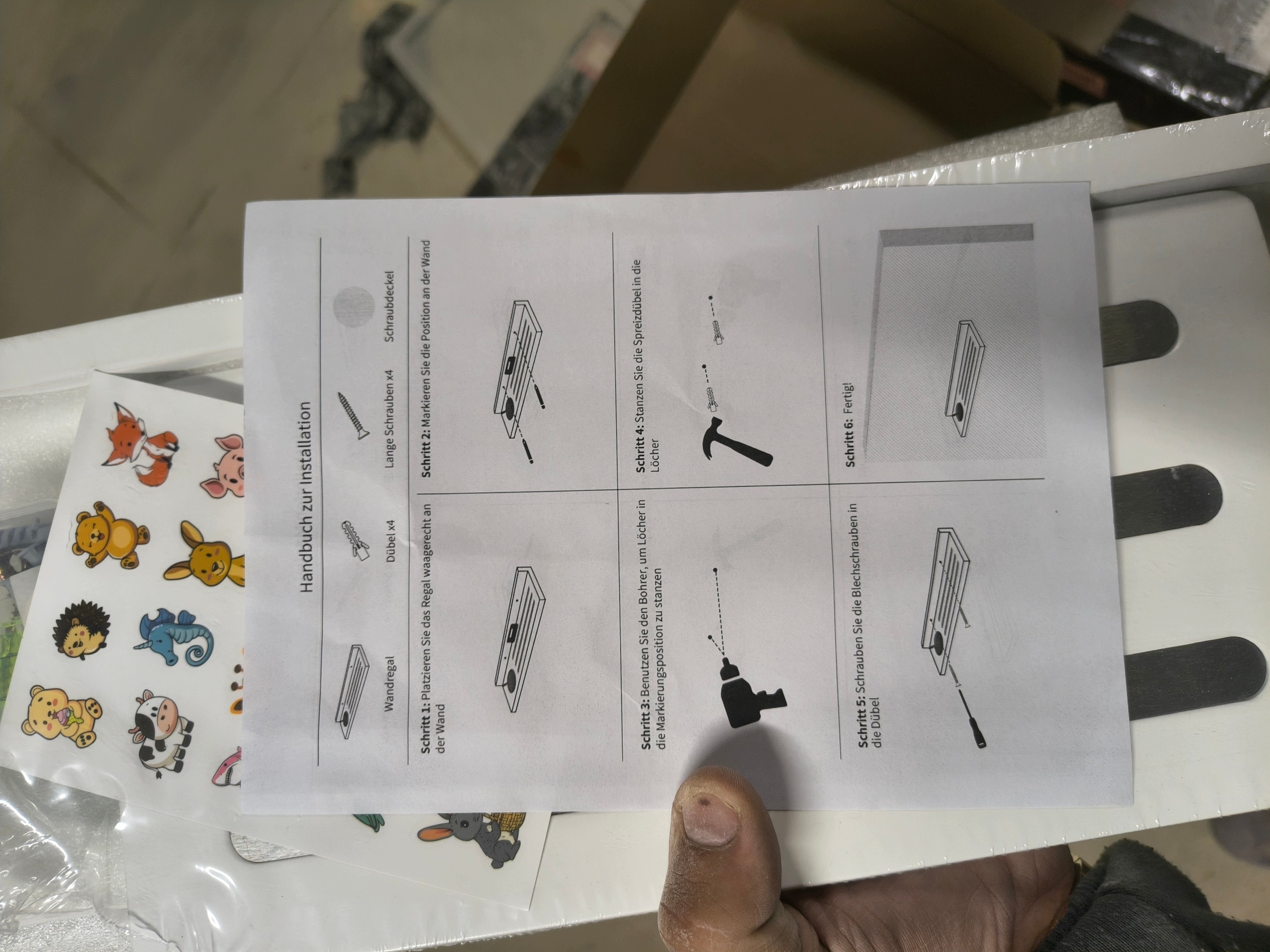 2x Półka ścienna magnetyczna organizer metalowy z magnesami biała 30 cm — zdjęcie 4