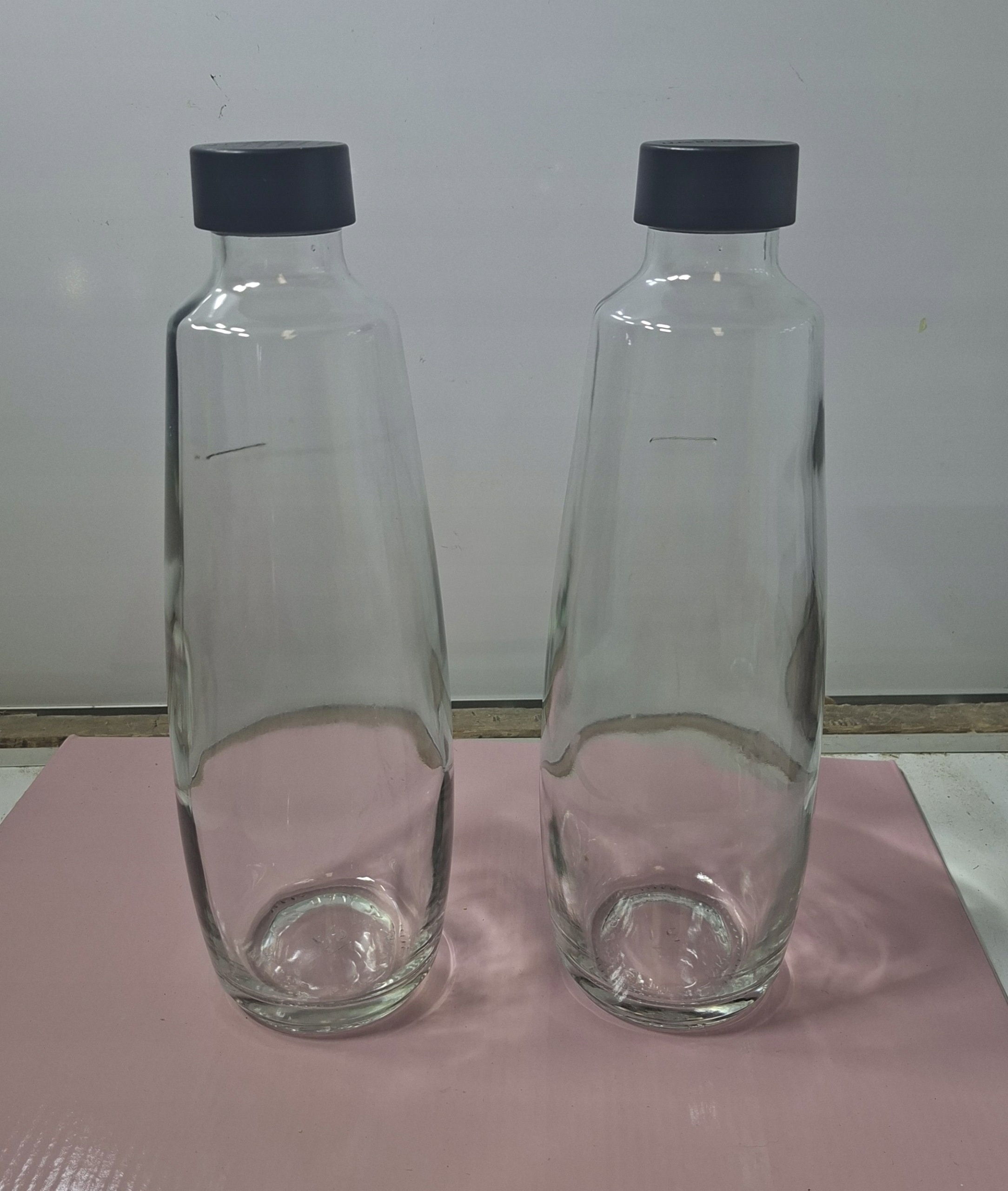 2x SodaStream DUO szklana butelka karafka 1 l do DUO i E-DUO — zdjęcie 5