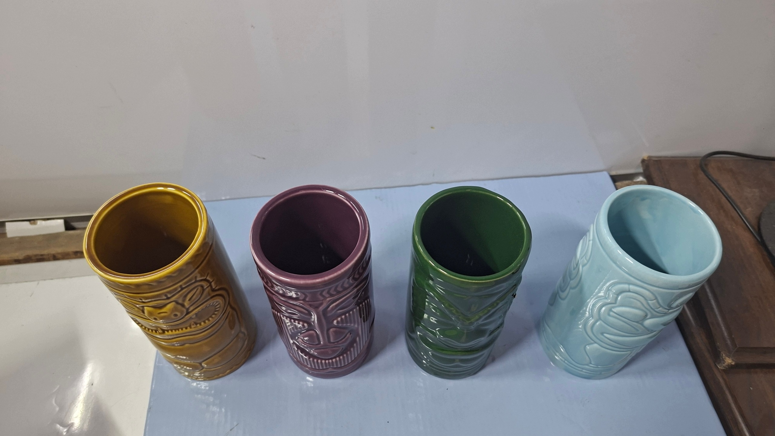 Mikamax Tiki Mugs zestaw 4 kubków ceramicznych do drinków 320 ml — zdjęcie 9