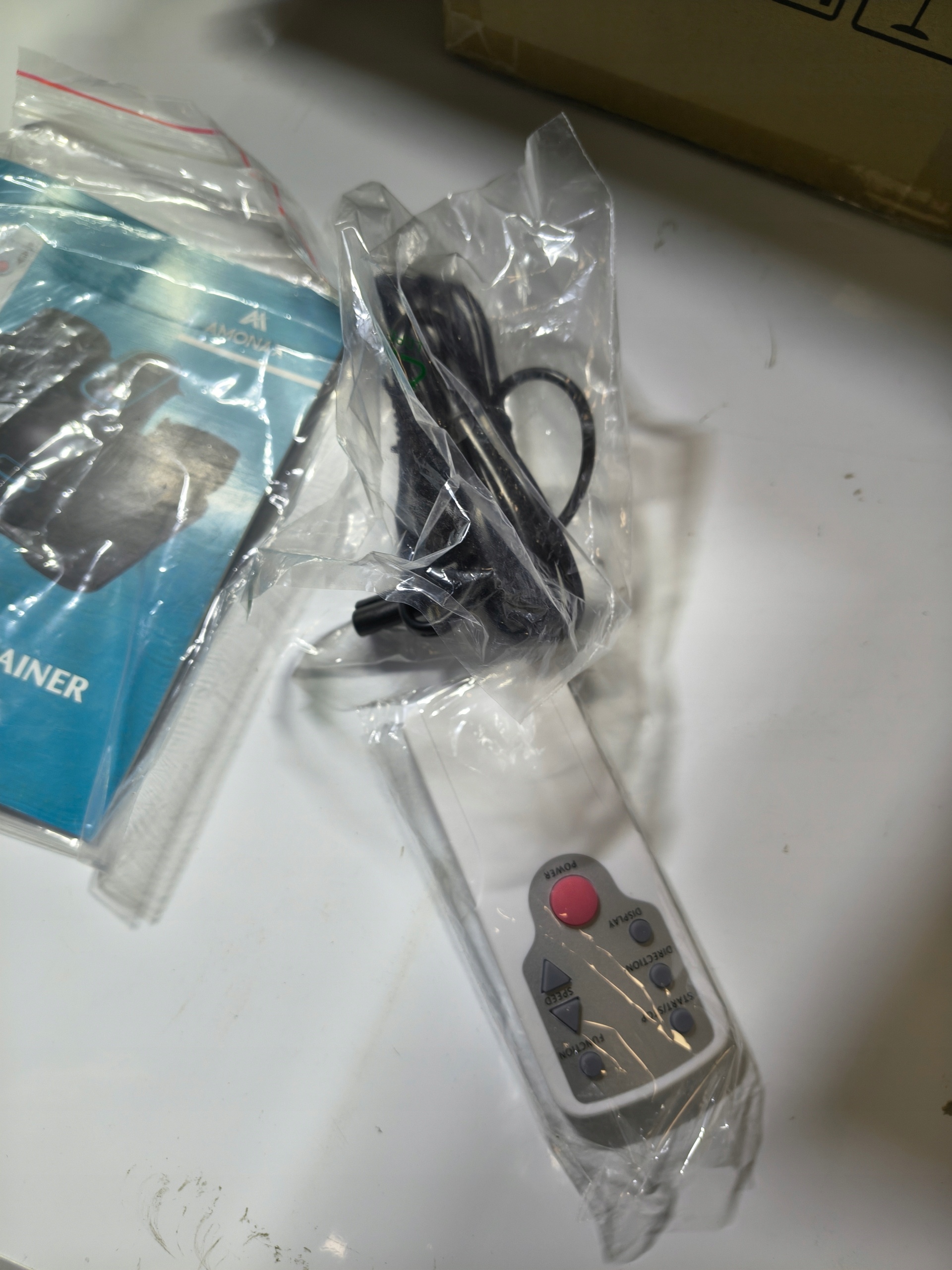 Trenażer eliptyczny AMONAX elektryczny mini rower rehabilitacyjny pilot LCD — zdjęcie 6