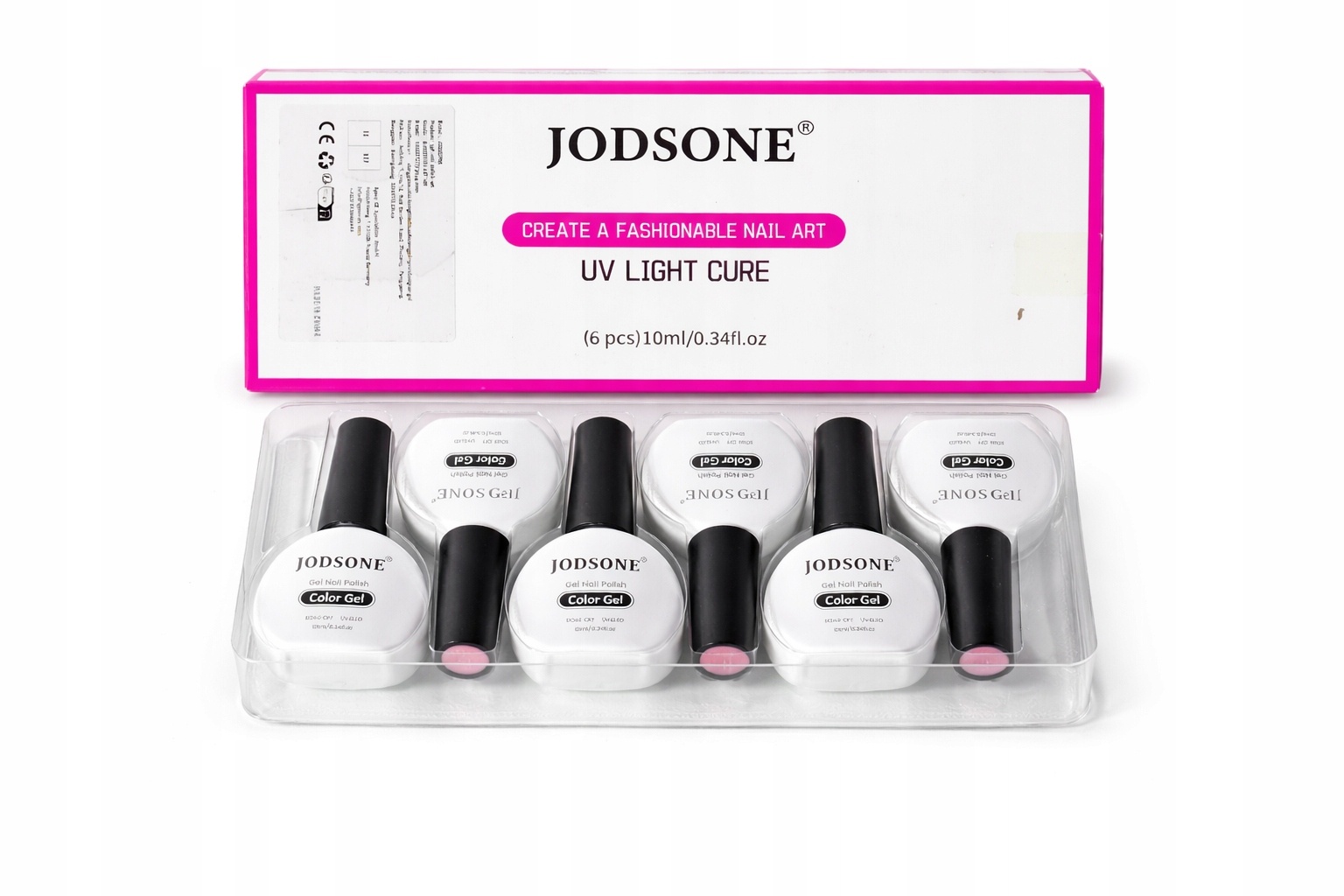 6 x Lakier hybrydowy JODSONE 10 ml UV LED wysoki połysk 6 kolorów — zdjęcie 2