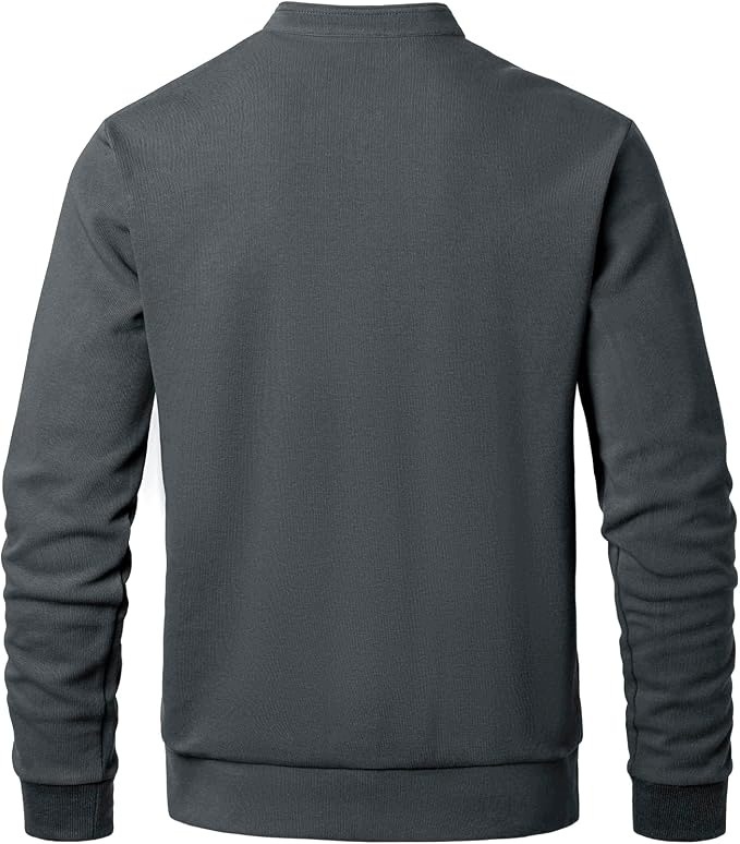 Męska bluza polo z długim rękawem mikropolar XL — zdjęcie 4