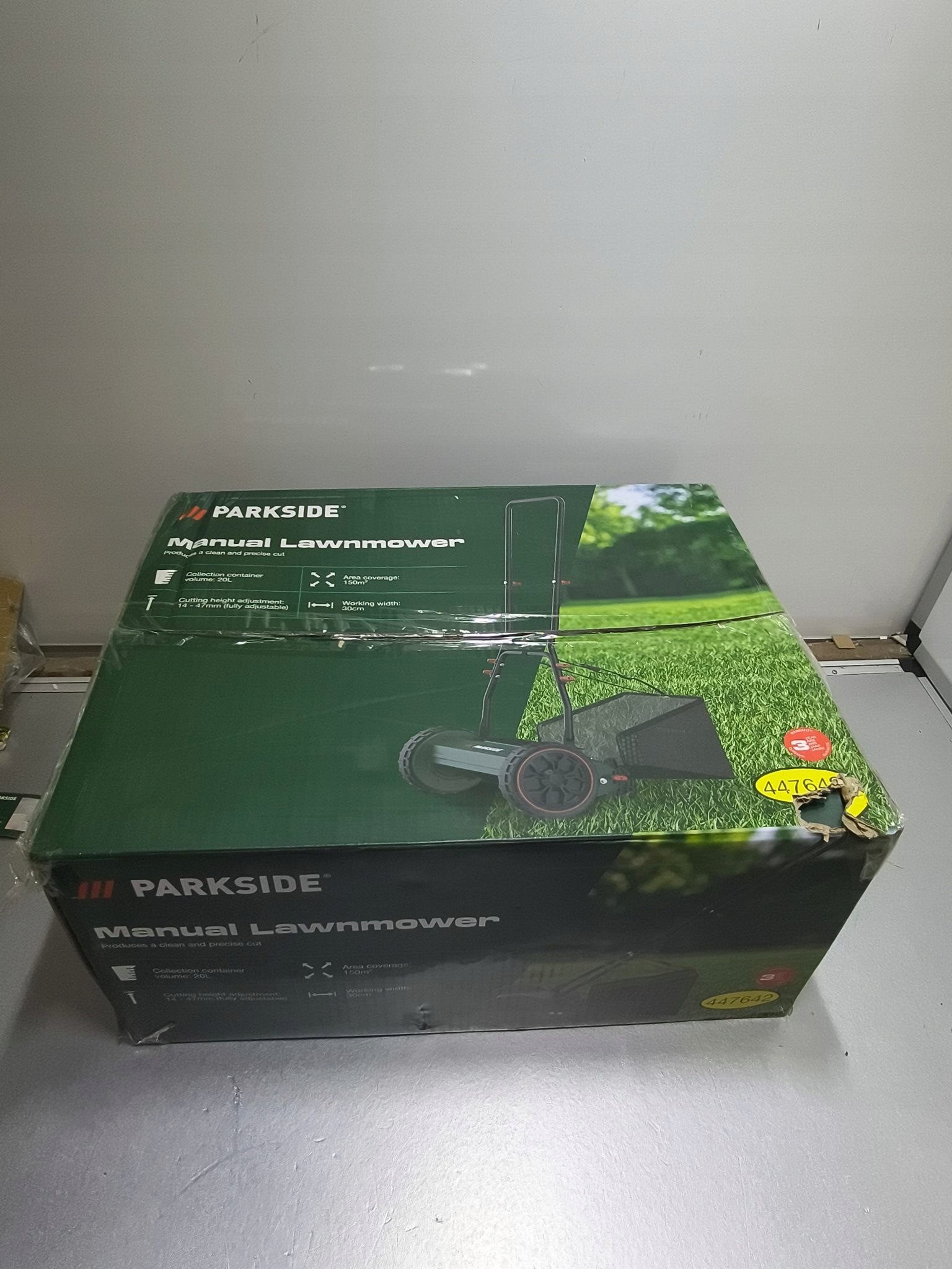 Parkside ręczna kosiarka bębnowa z koszem 30 cm — zdjęcie 3