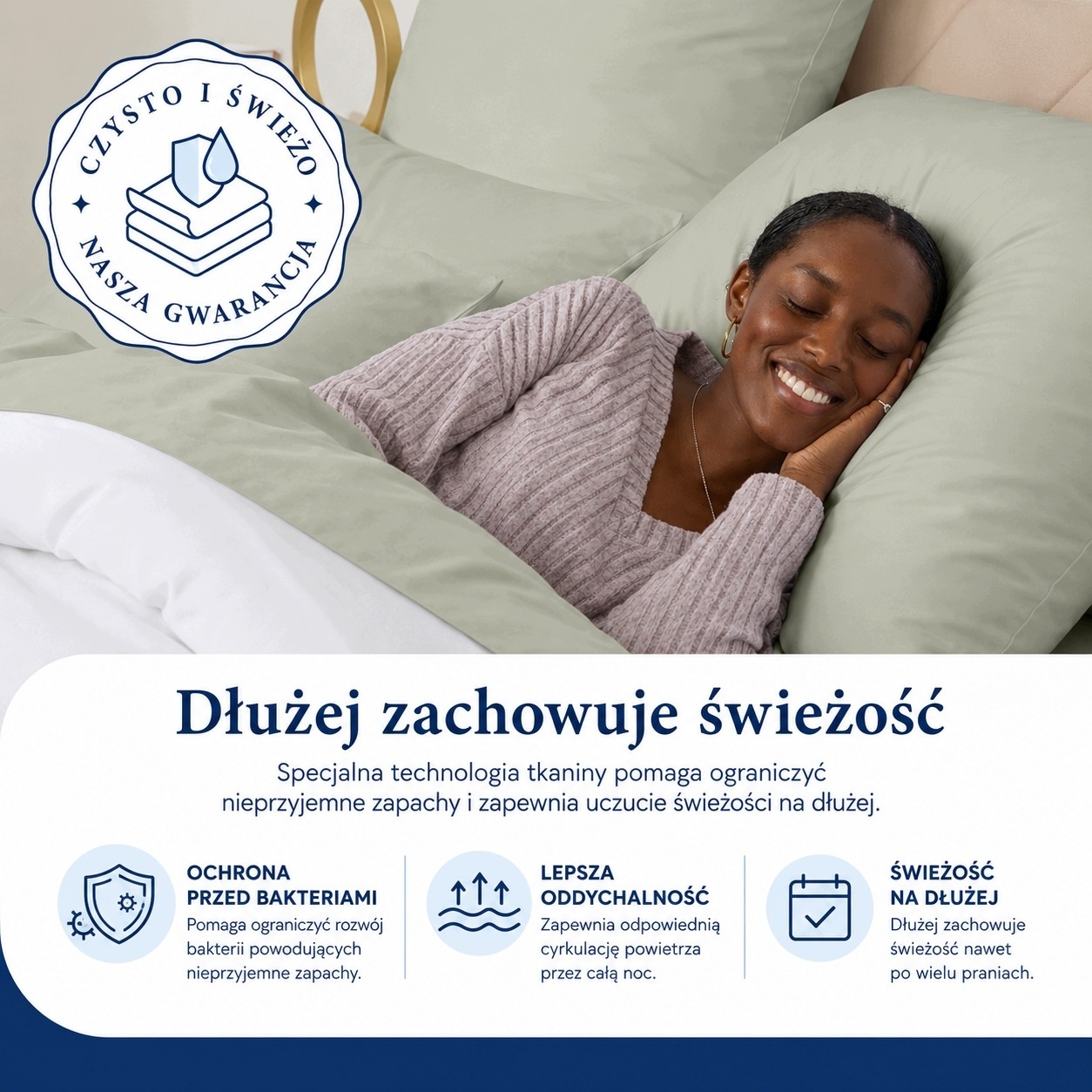 2x Poszewki na poduszki 100% bambusowa wiskoza - CZARNY — zdjęcie 6