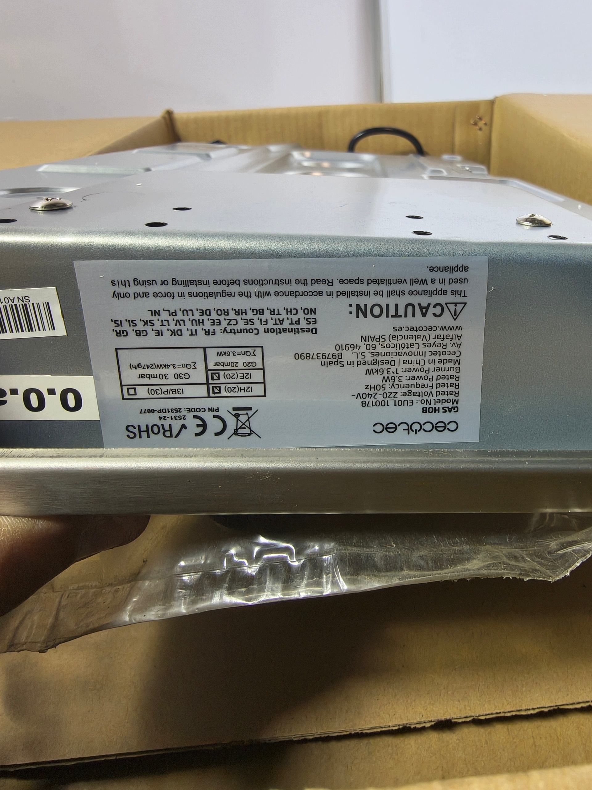Płyta Gazowa Cecotec Bolero Squad G 1200S Inox WOK 3,5 kW 1 Palnik — zdjęcie 7