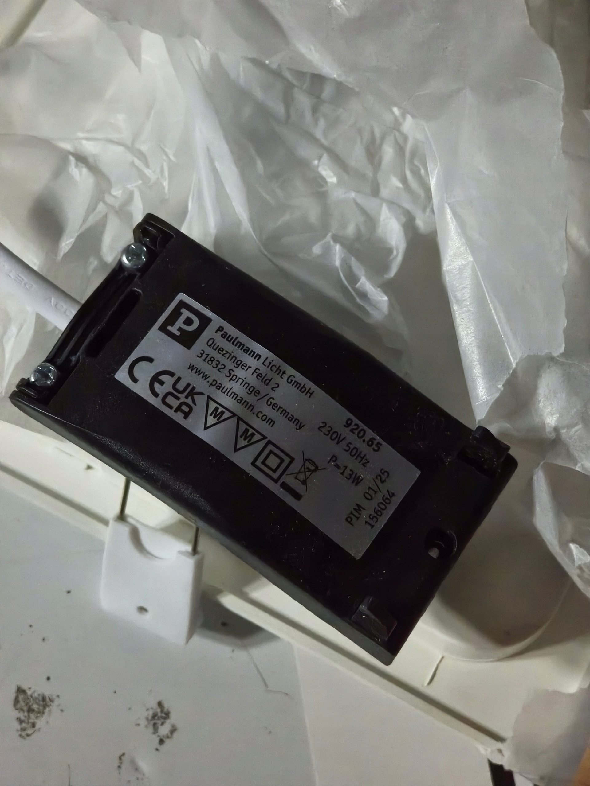 Paulmann LED panel sufitowy 1262 lm 12W IP44 4000K biały kwadratowy — zdjęcie 6