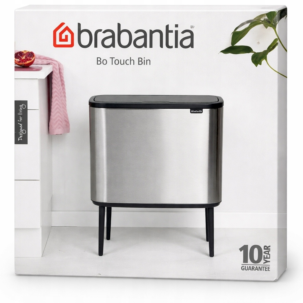 Brabantia Bo Touch Bin Kosz na śmieci 36L Stalowy Soft Touch Segregacja — zdjęcie 2