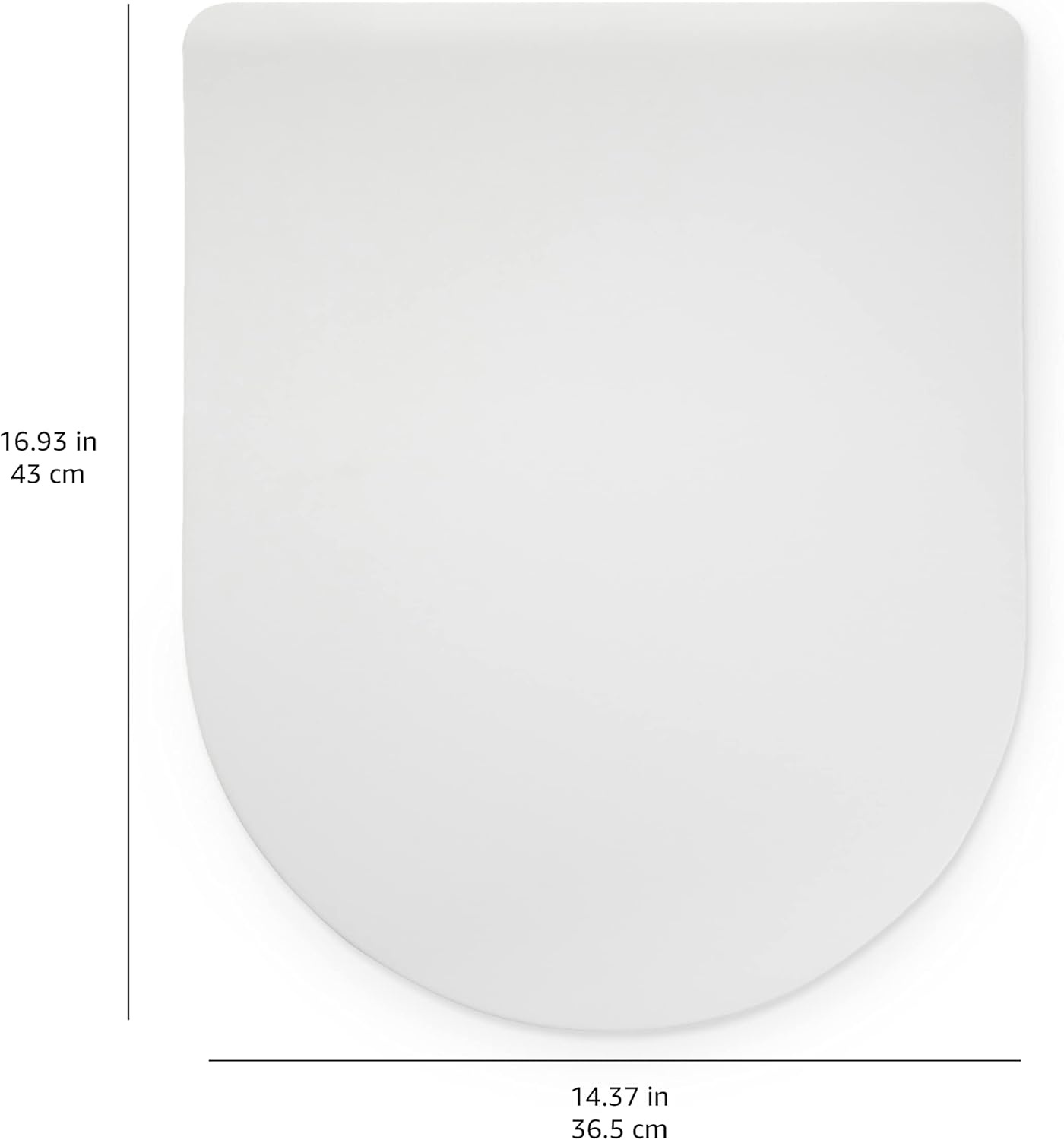 Deska sedesowa WC Amazon Basics biała matowa duroplast kształt D — zdjęcie 3