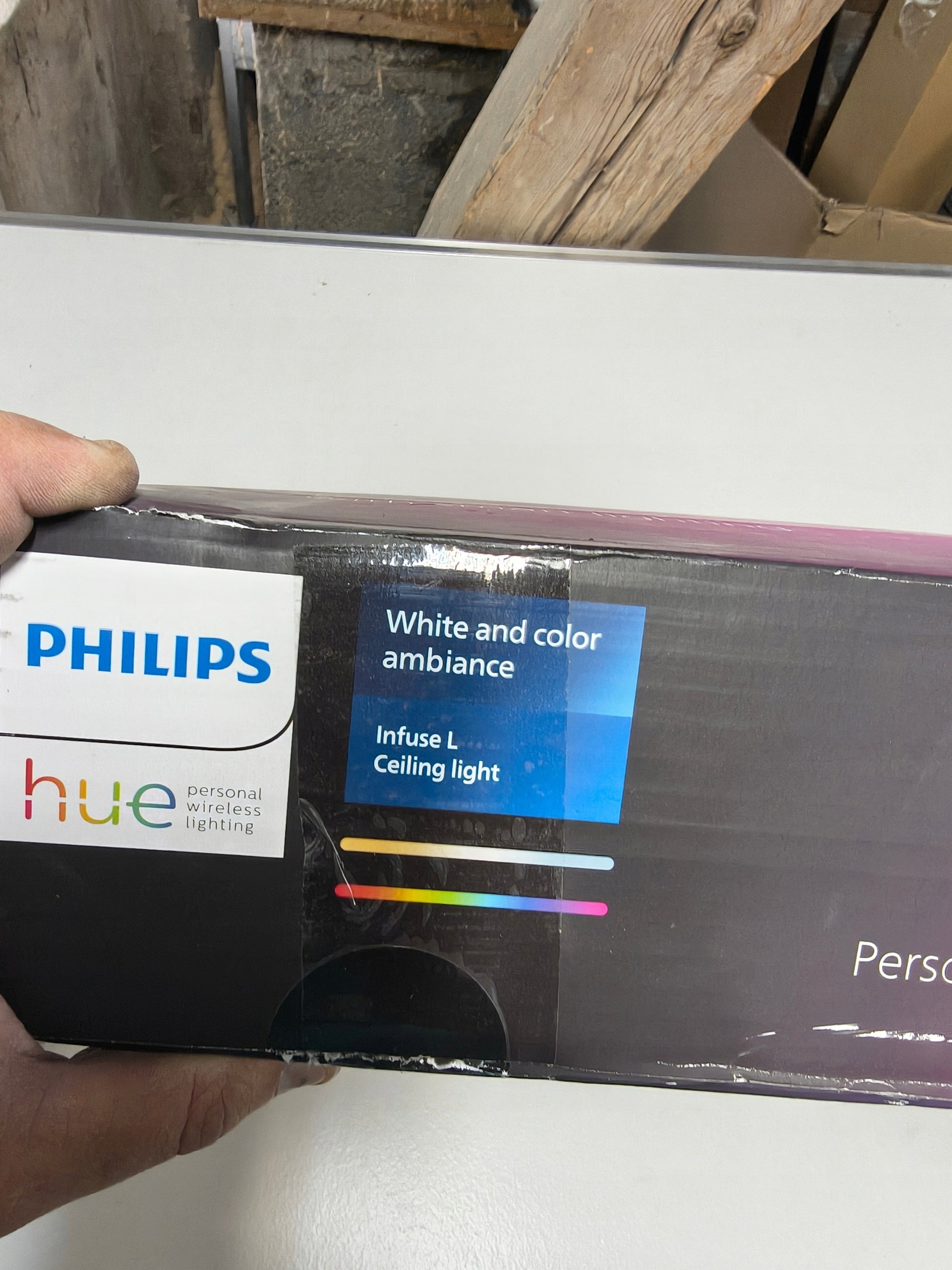 Philips Hue Infuse L Smart Plafon LED RGBW ZigBee 52,5W 3450 lm Biały 425mm — zdjęcie 11