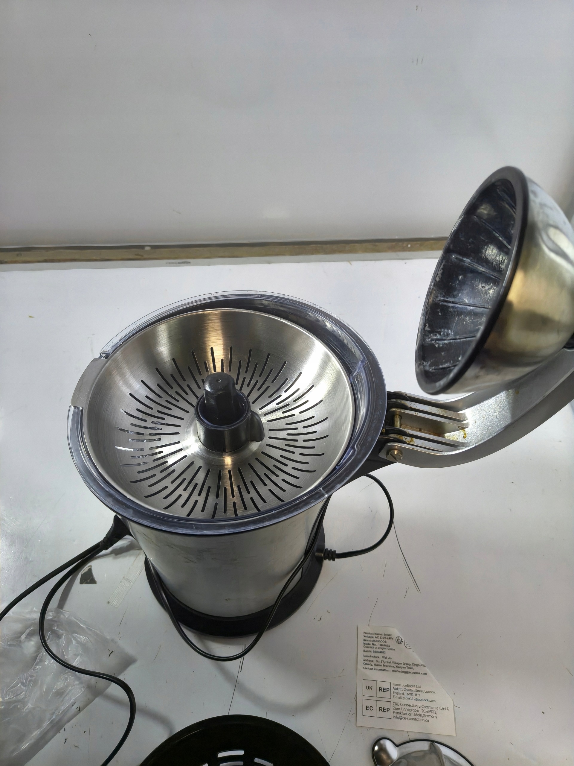 Wyciskarka do Cytrusów Princess Master Juicer Pro 300W Stal Nierdzewna — zdjęcie 10