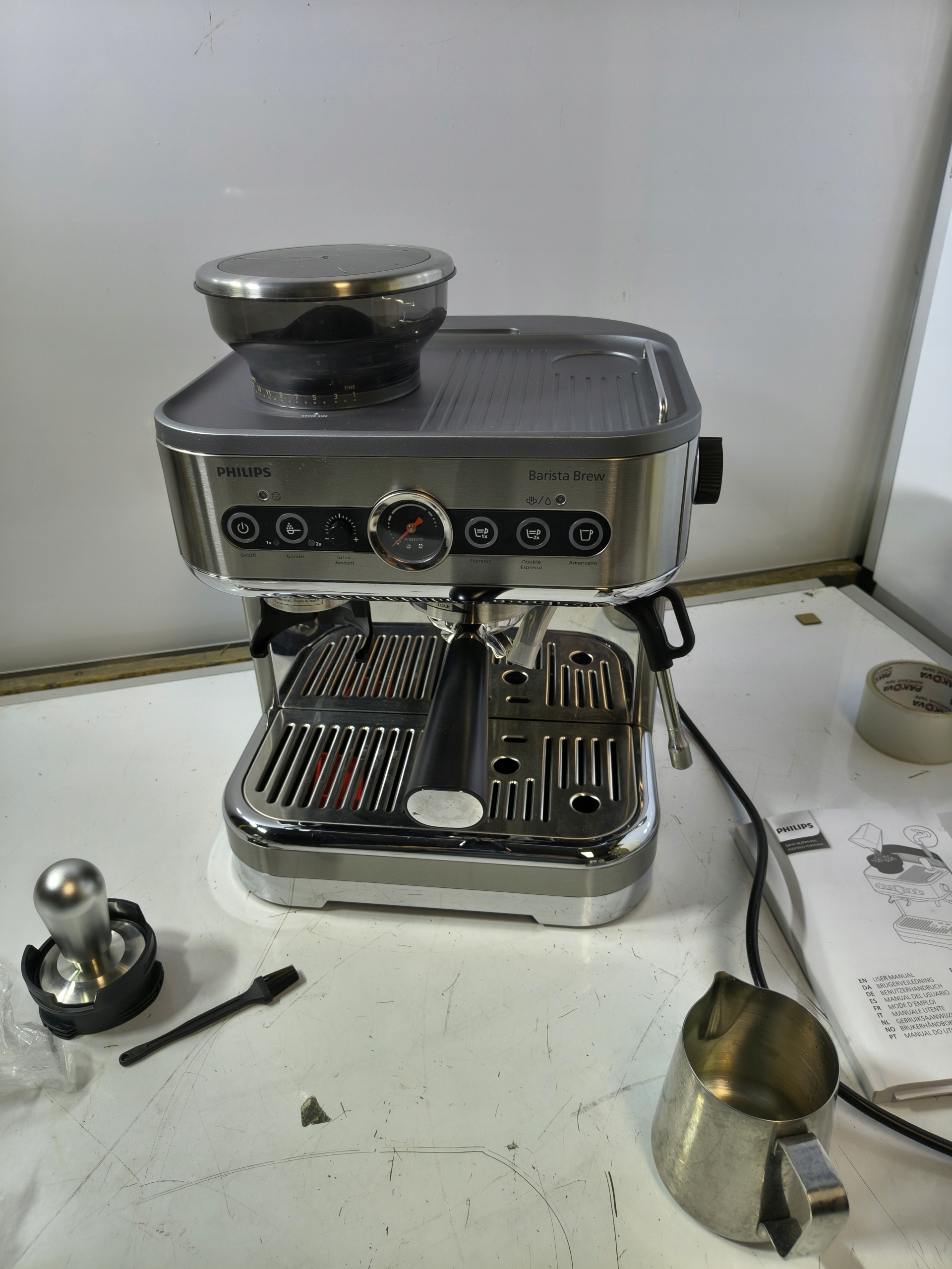 Philips Barista Brew półautomatyczny ekspres kolbowy do kawy z młynkiem — zdjęcie 11