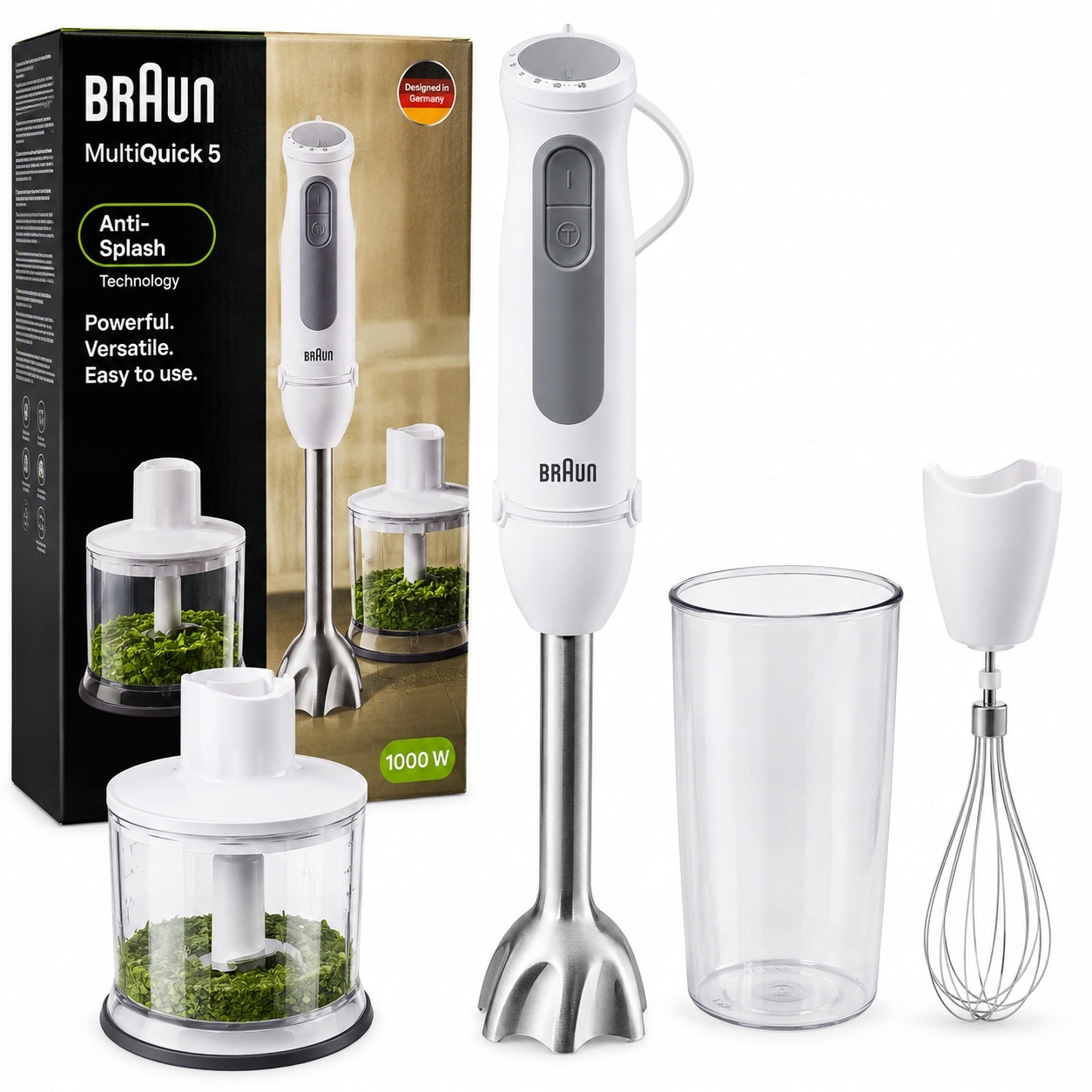 Blender ręczny Braun MQ5237 BK 1000 W czarny — zdjęcie 2