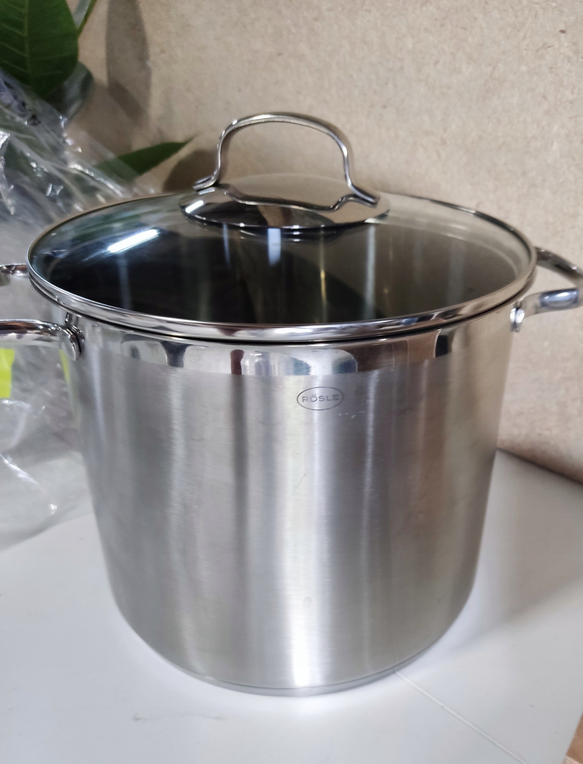RÖSLE Elegance garnek 8 L 24 cm stal 18/10 pokrywka indukcja — zdjęcie 4