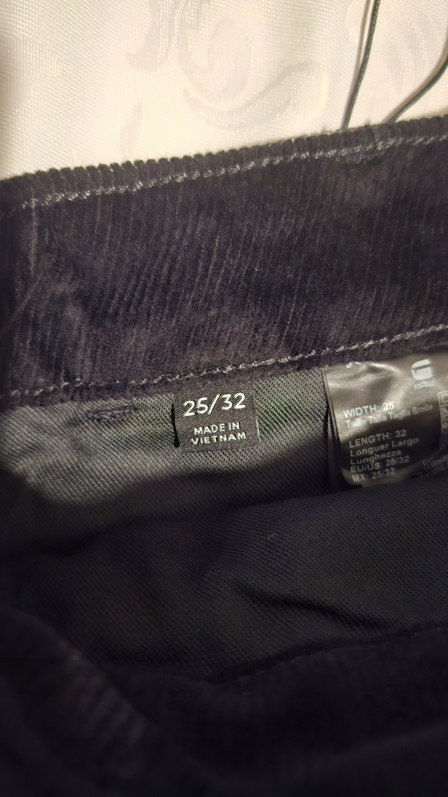 G-Star RAW damskie spodnie chino skinny ze sztruksu 25/32 — zdjęcie 7