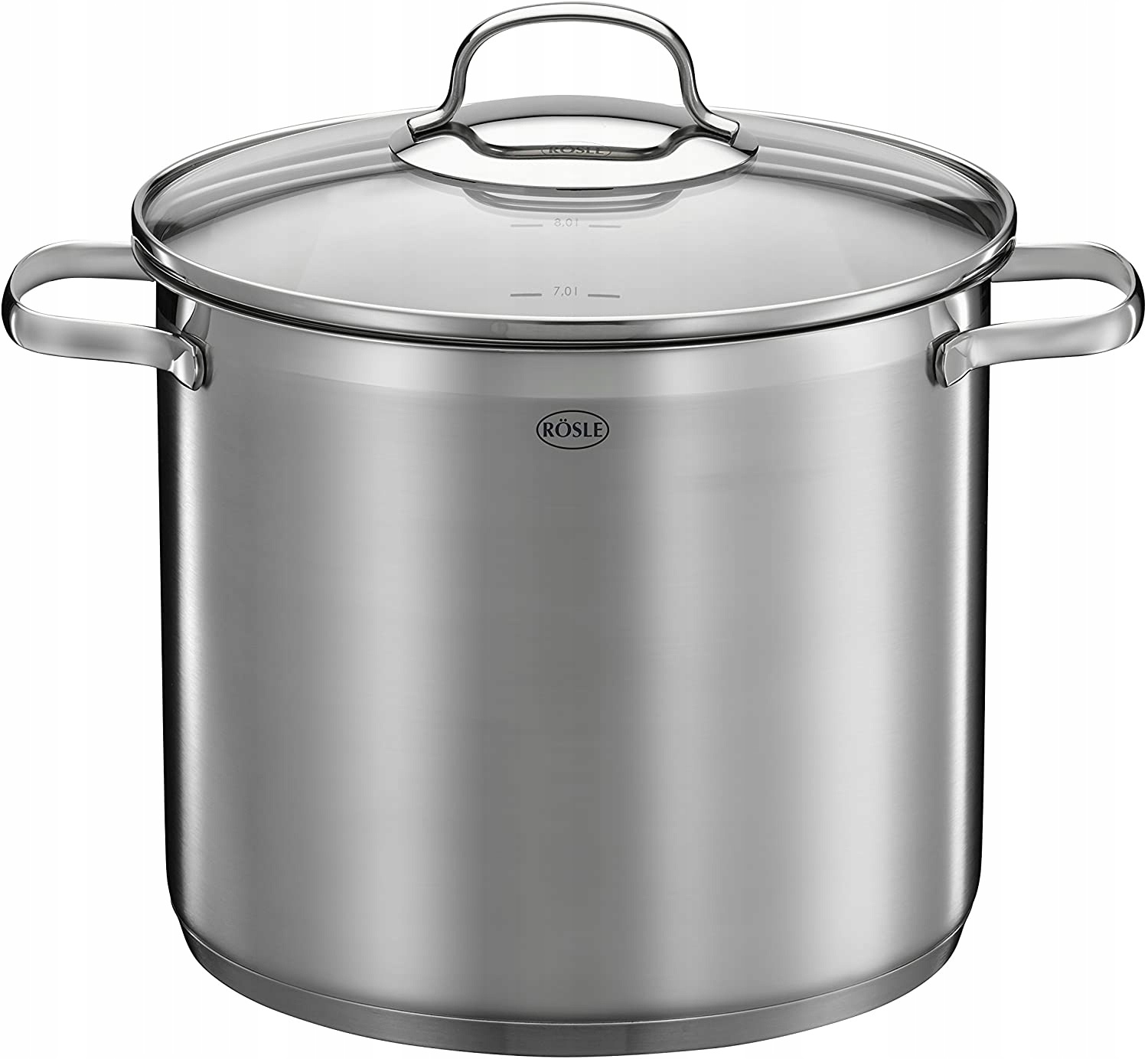 RÖSLE Elegance garnek 8 L 24 cm stal 18/10 pokrywka indukcja — zdjęcie 2
