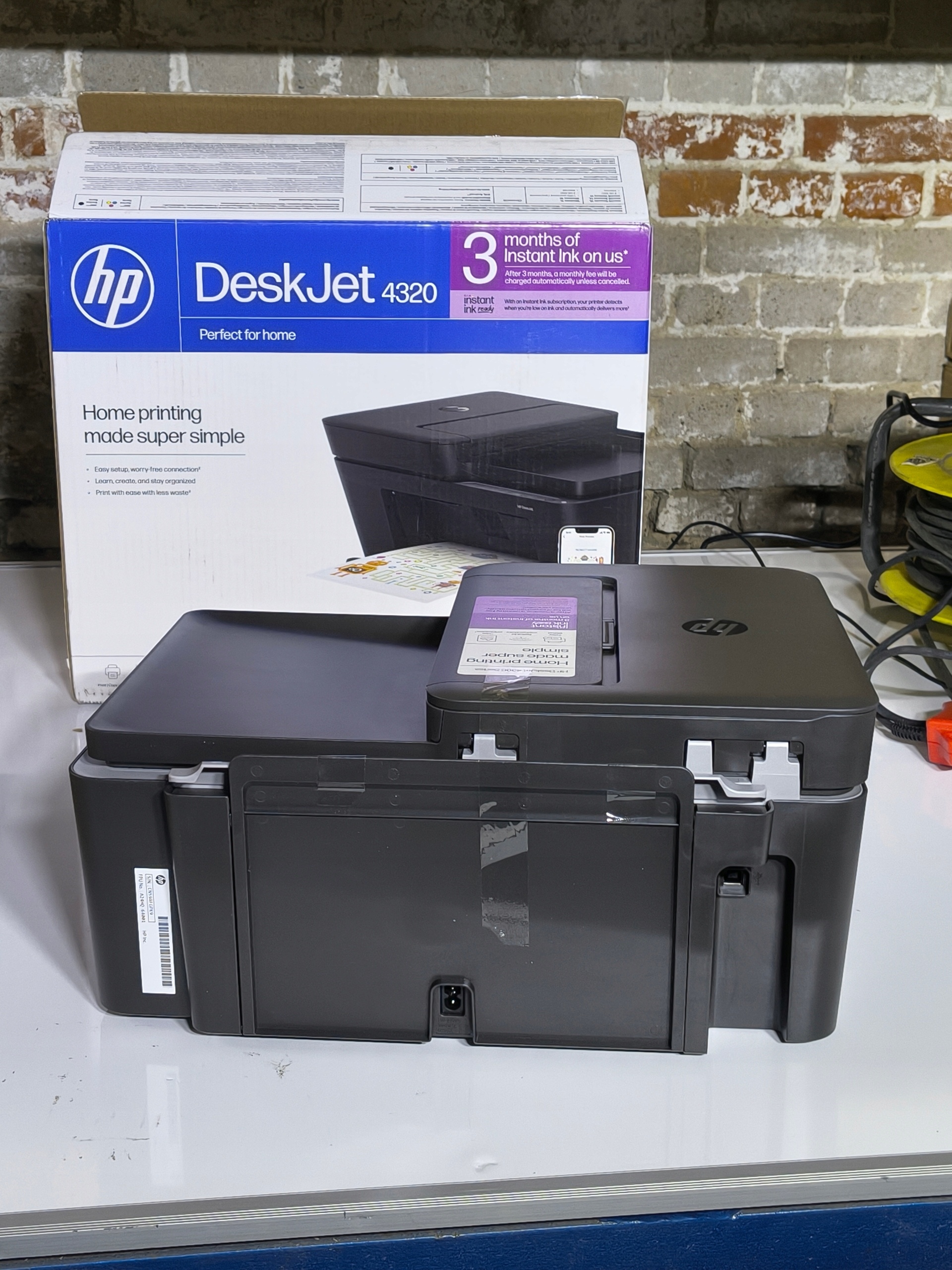 HP DeskJet 4320 drukarka atramentowa WiFi A4 3w1 druk skan kopiuj + karton — zdjęcie 5