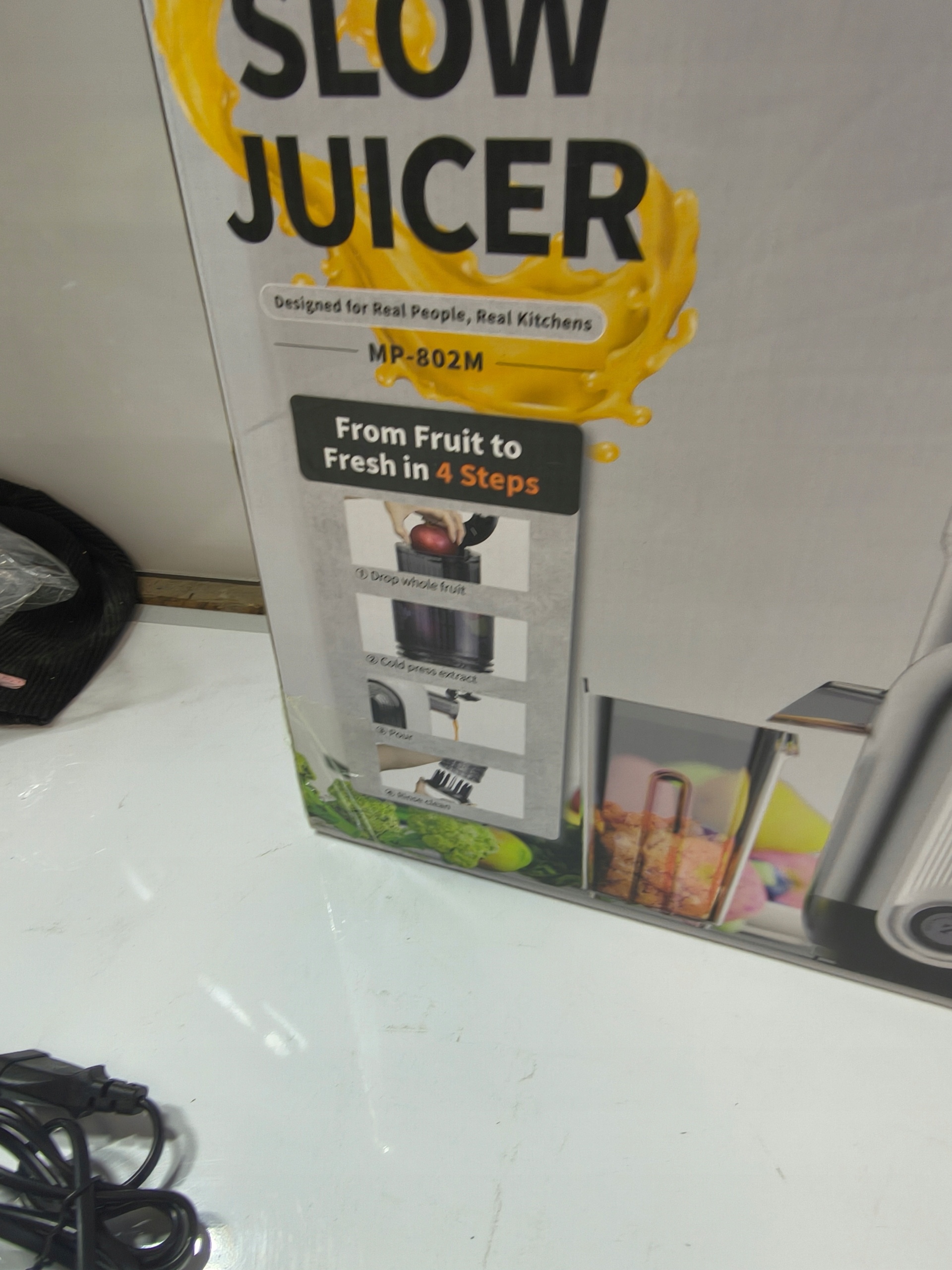 Wyciskarka wolnoobrotowa Zachvo MP-802M | szeroki otwór 128 mm | tryb juice — zdjęcie 10