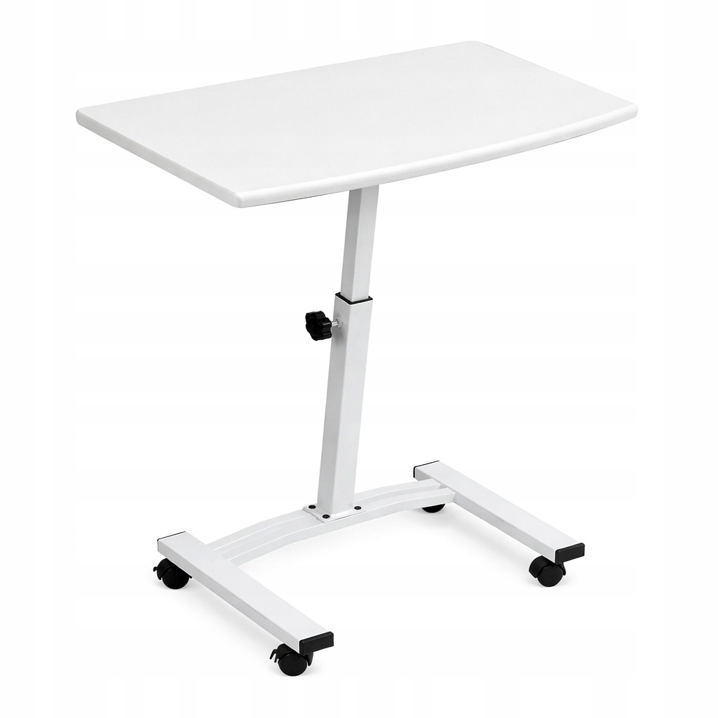 Stolik regulowany na kółkach 60x40 wysokość 52–84 cm mobilny do laptopa — zdjęcie 2
