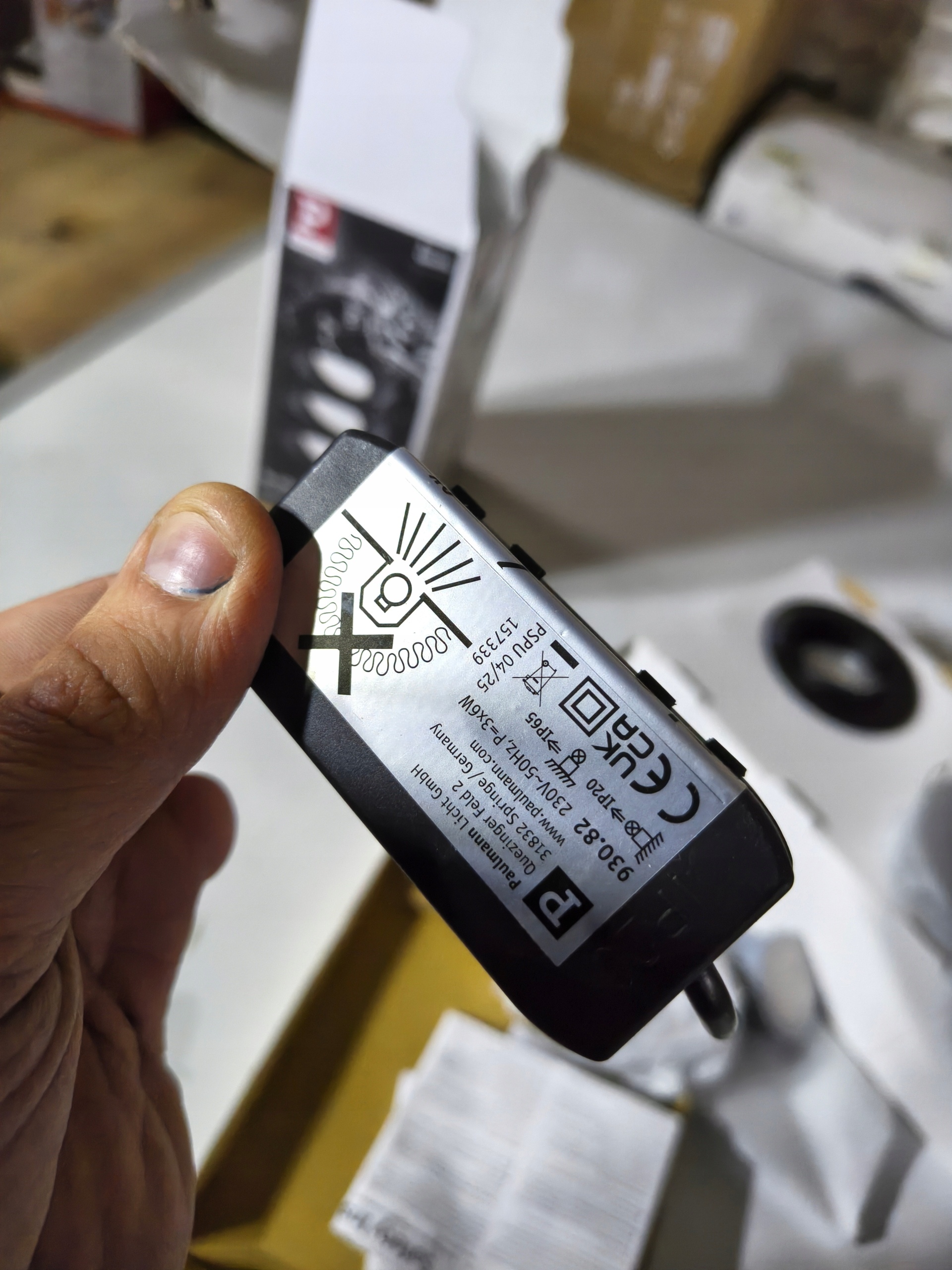 Paulmann Nova Plus LED 3x6W 470lm IP65 2700K czarne oczka sufitowe zestaw — zdjęcie 9