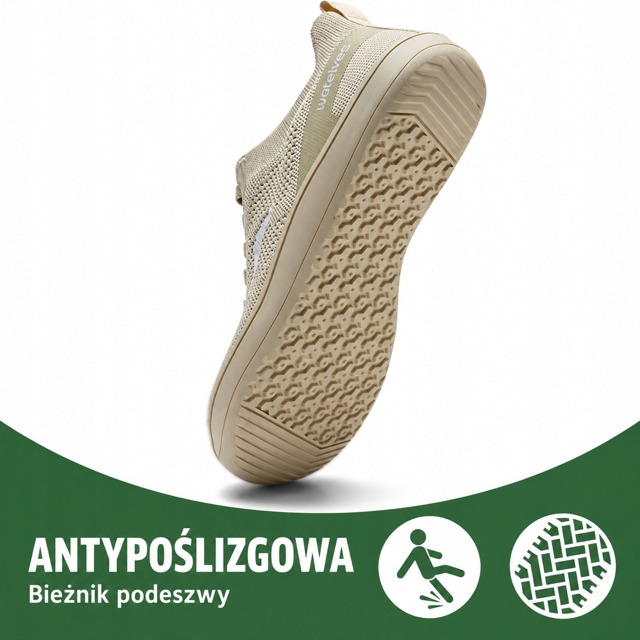 Watelves Buty męskie barefoot szerokie oddychające lekkie beżowe rozmiar 42 — zdjęcie 6