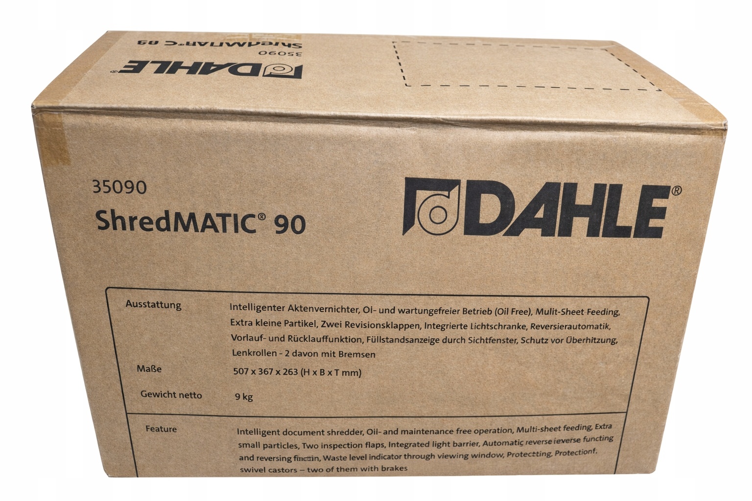 DAHLE ShredMATIC 90 niszczarka dokumentów automatyczna AUTOFEED 90 kartek — zdjęcie 4