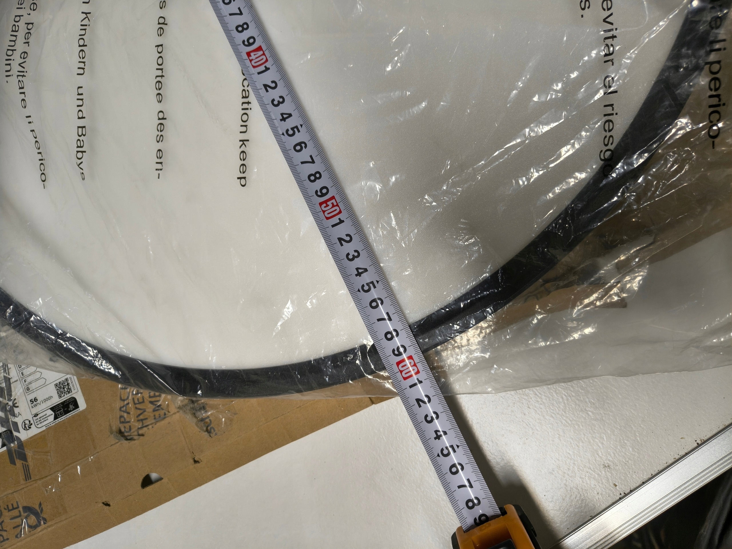 Plafon LED 56W 60 cm Czarny CCT 3000K-6500K Okrągły Slochi CLS60T — zdjęcie 5