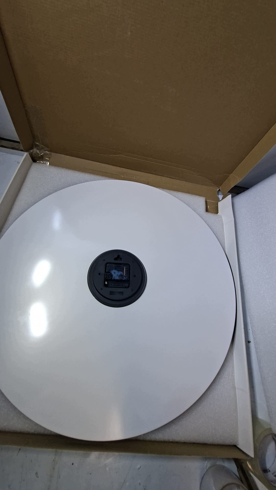 Zegar ścienny 60 cm szklany nowoczesny cichy geometryczny niebieski — zdjęcie 8