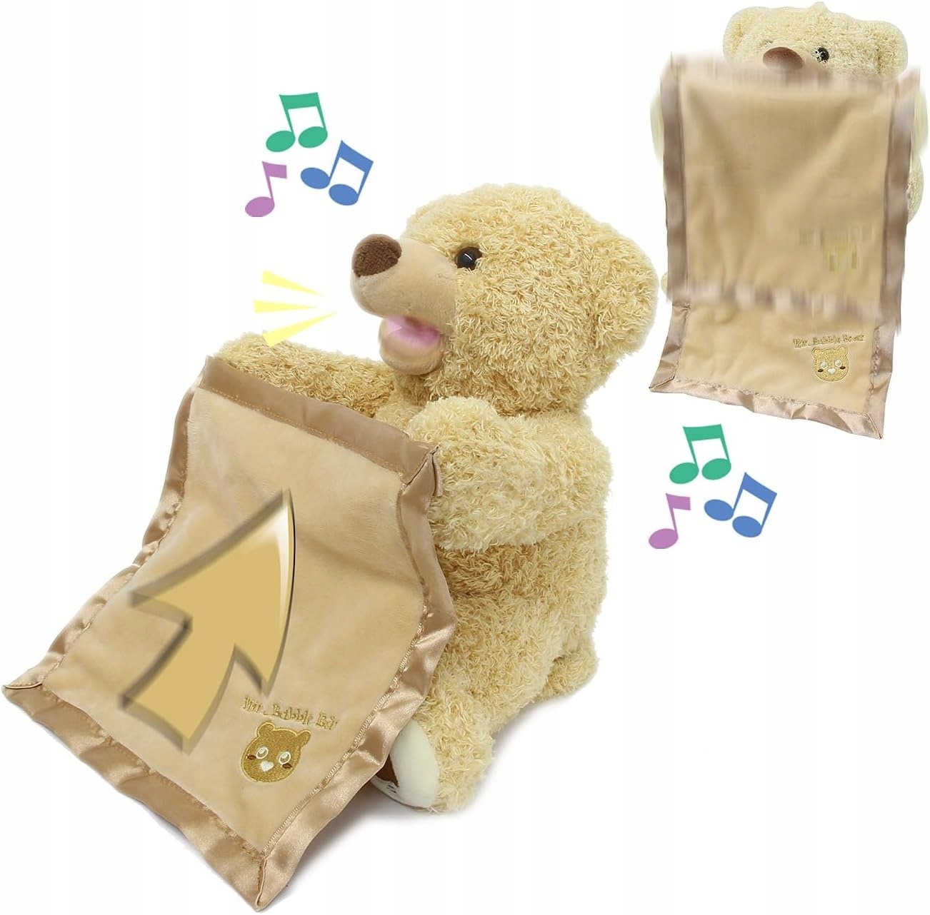 Interaktywny miś Mr Babble Bear mówi rusza się + kocyk — zdjęcie 2