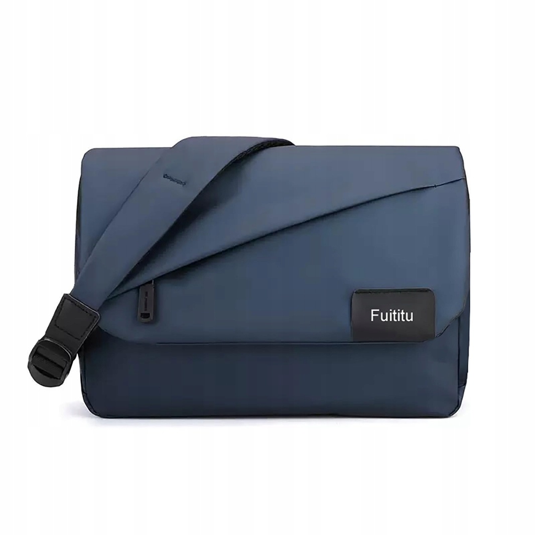 Torba na ramię męska Messenger na laptopa – wodoodporna – granatowa — zdjęcie 2