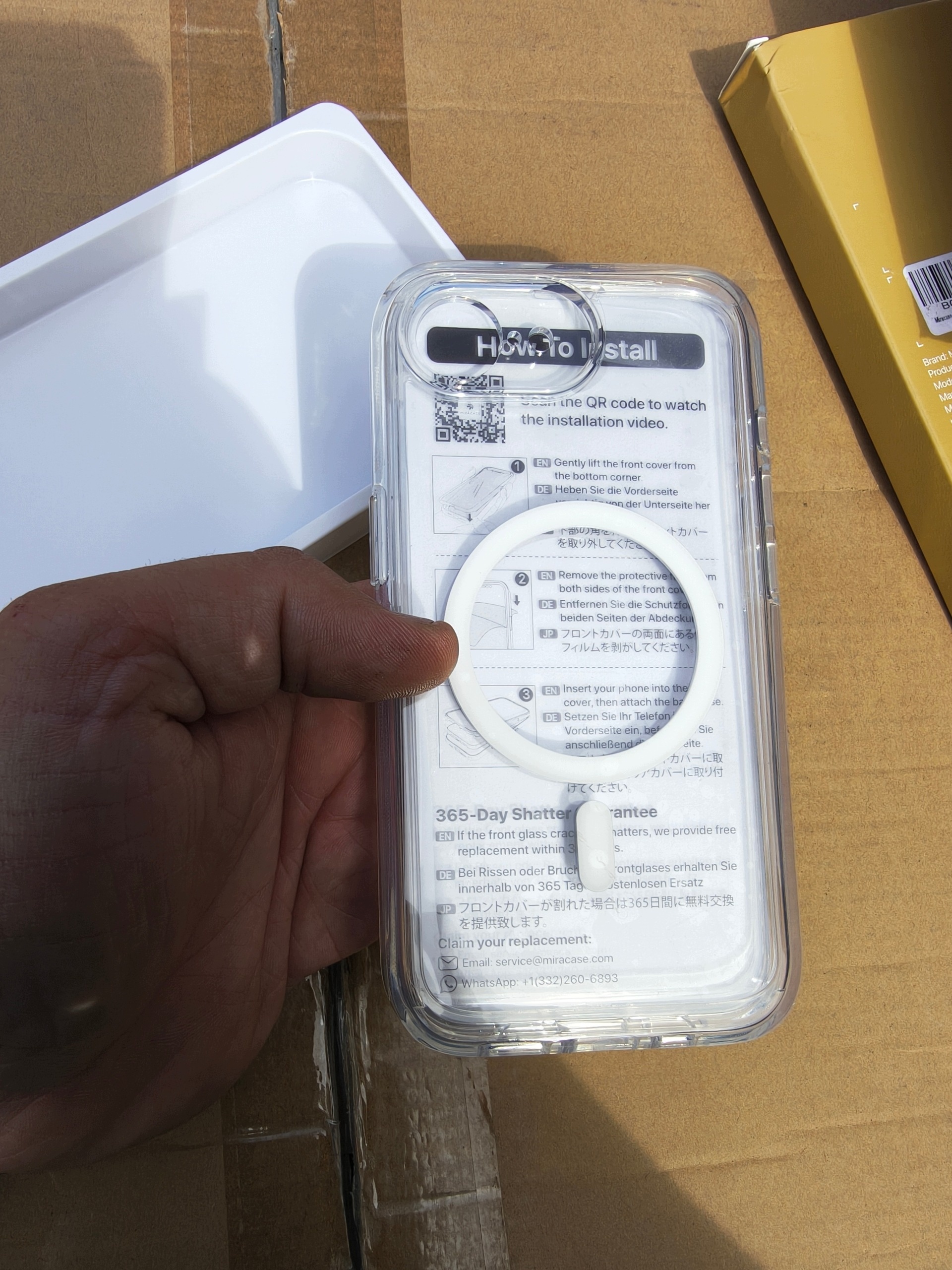 Etui MIRACASE 360 do iPhone 16e MagSafe szkło ochronne przezroczyste — zdjęcie 5
