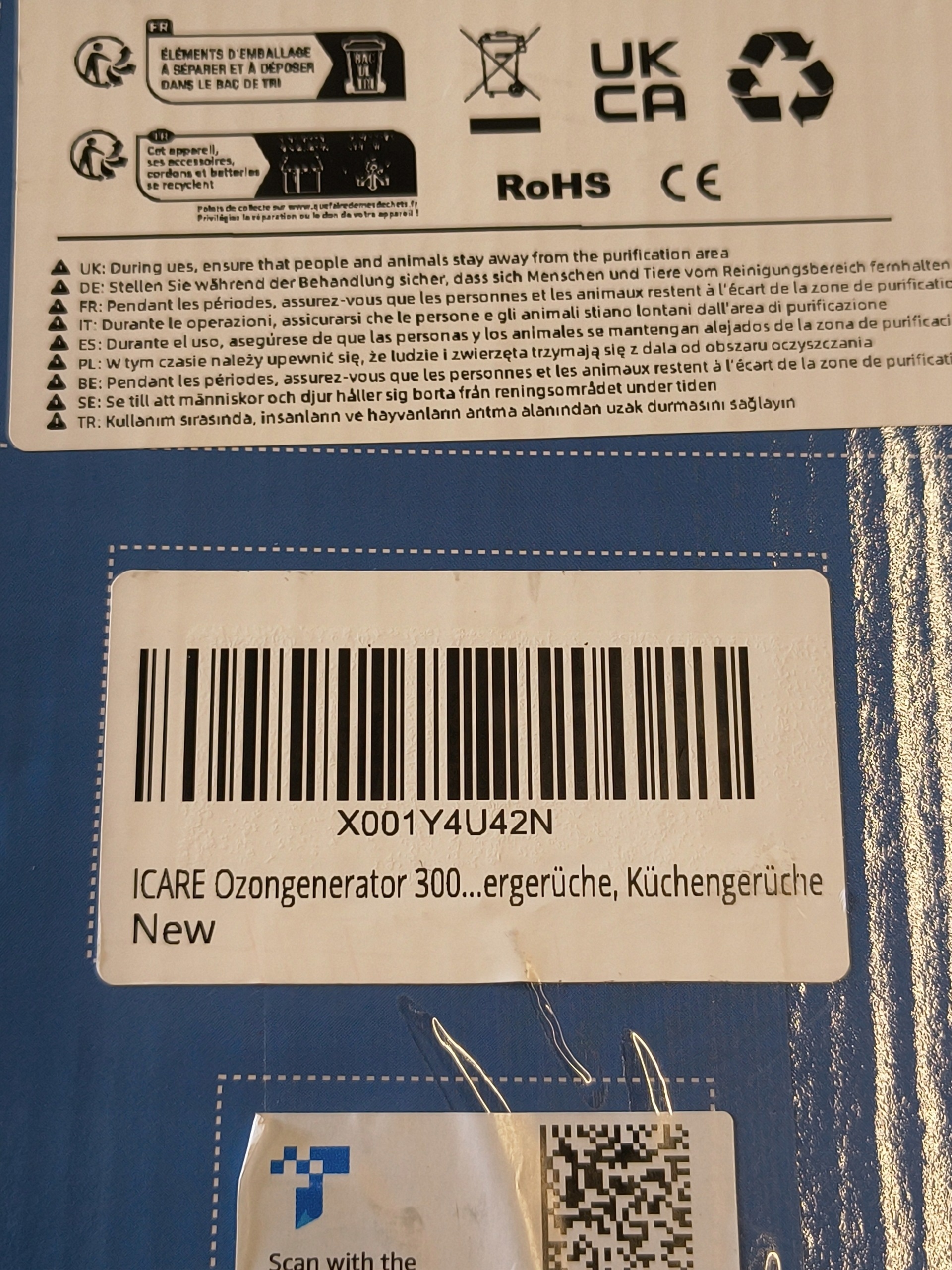 iCARE generator ozonu HS-02/SS-Y02 110 W — zdjęcie 10