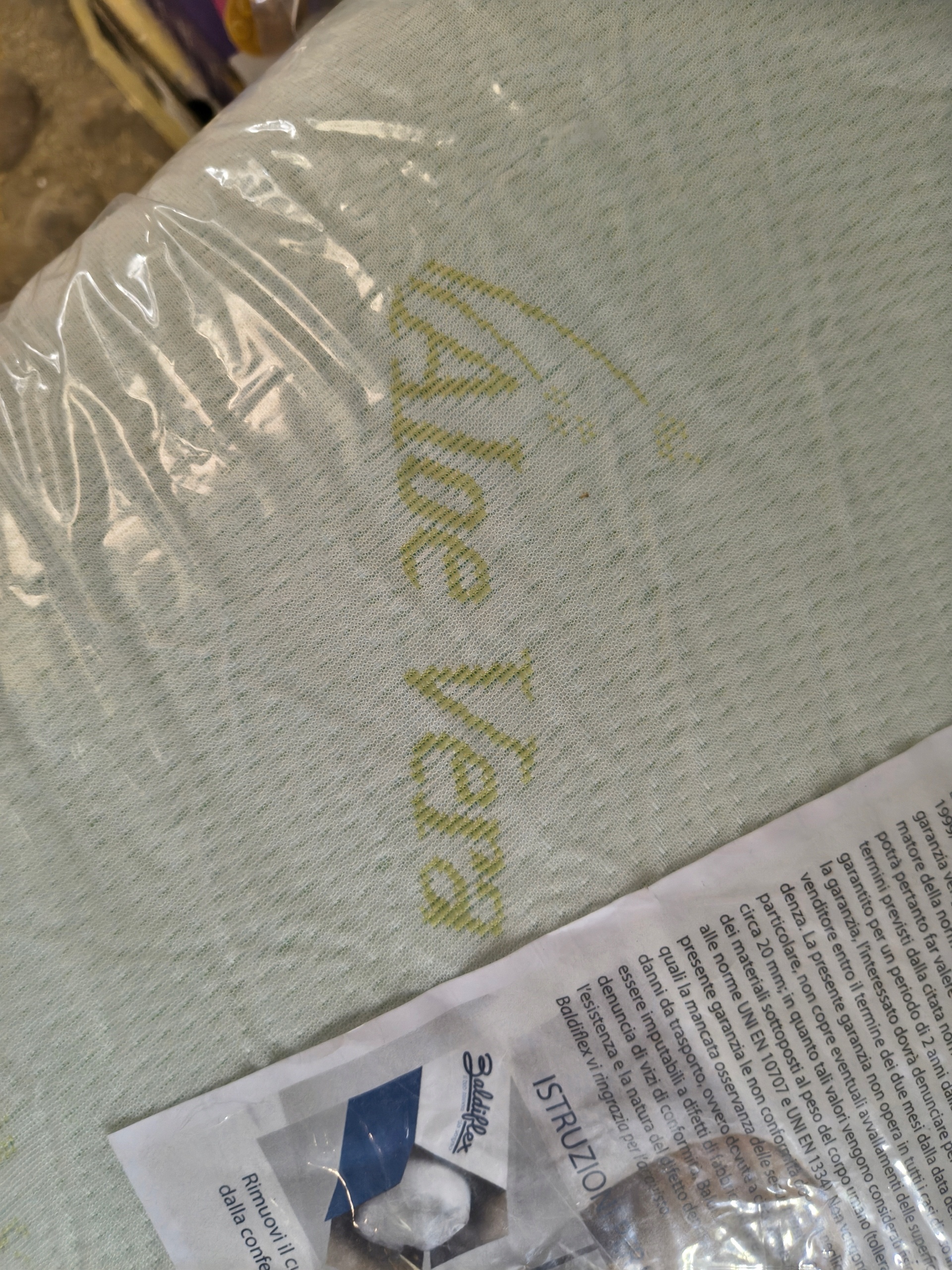 Poduszka ortopedyczna Memory Foam Aloe Vera Baldiflex profilowana antyalerg — zdjęcie 5