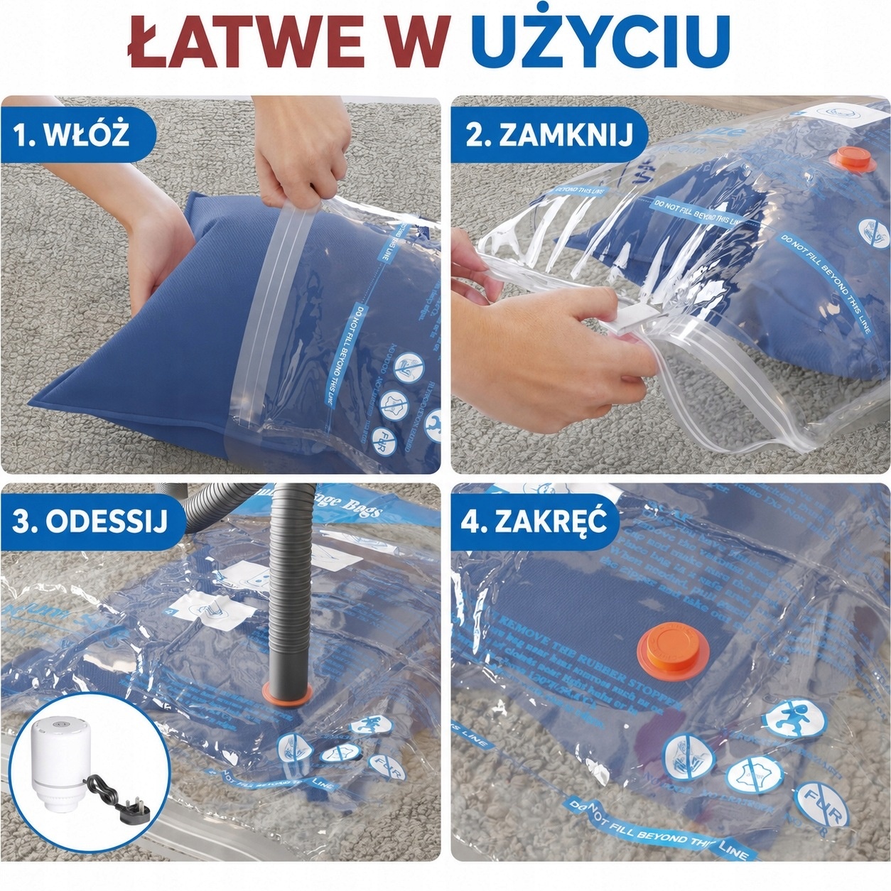 MEIQIHOME Worki do przechowywania próżniowego — zdjęcie 5