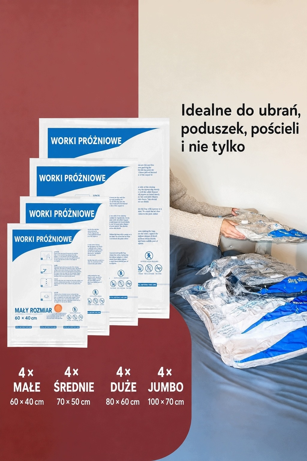 MEIQIHOME Worki do przechowywania próżniowego — zdjęcie 4