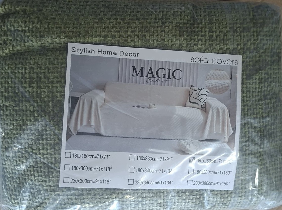 MAGIC Select Narzuta na sofę i kanapę ZIELONA 180x260 cm — zdjęcie 4