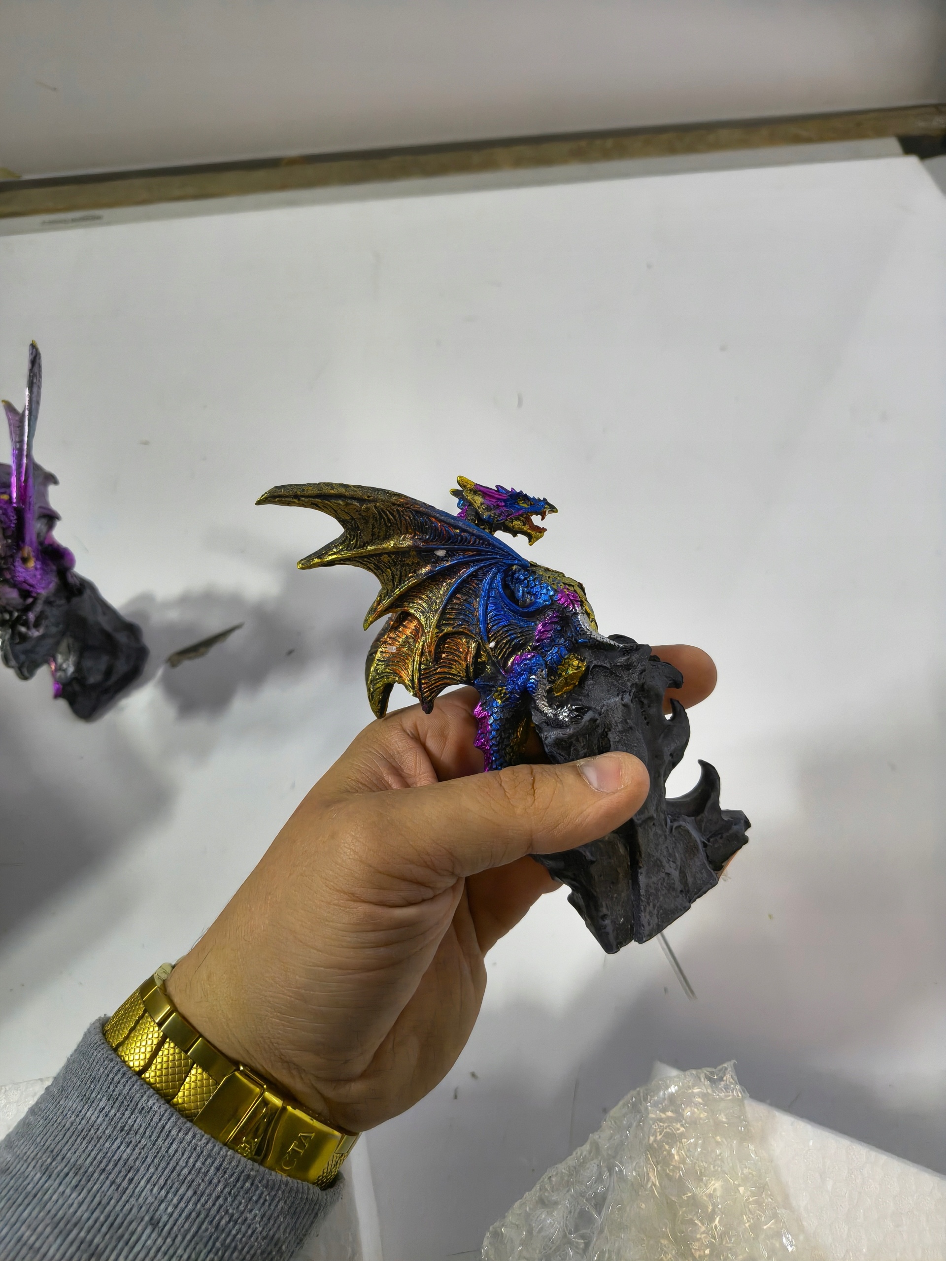 Zestaw 2 Figurek Smok Fantasy Nemesis Now Realm Protectors 15 cm Gothic — zdjęcie 5